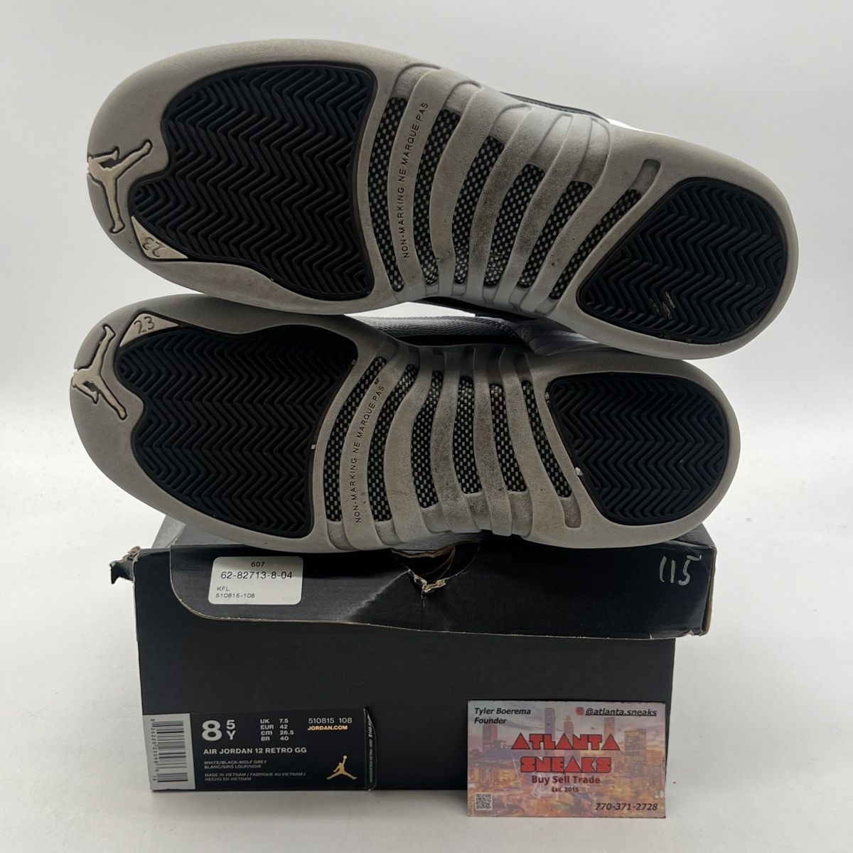 Jordan Brand Air Jordan 12 wolf grey Size US 8.5 / EU 41-42 - 8 Thumbnail