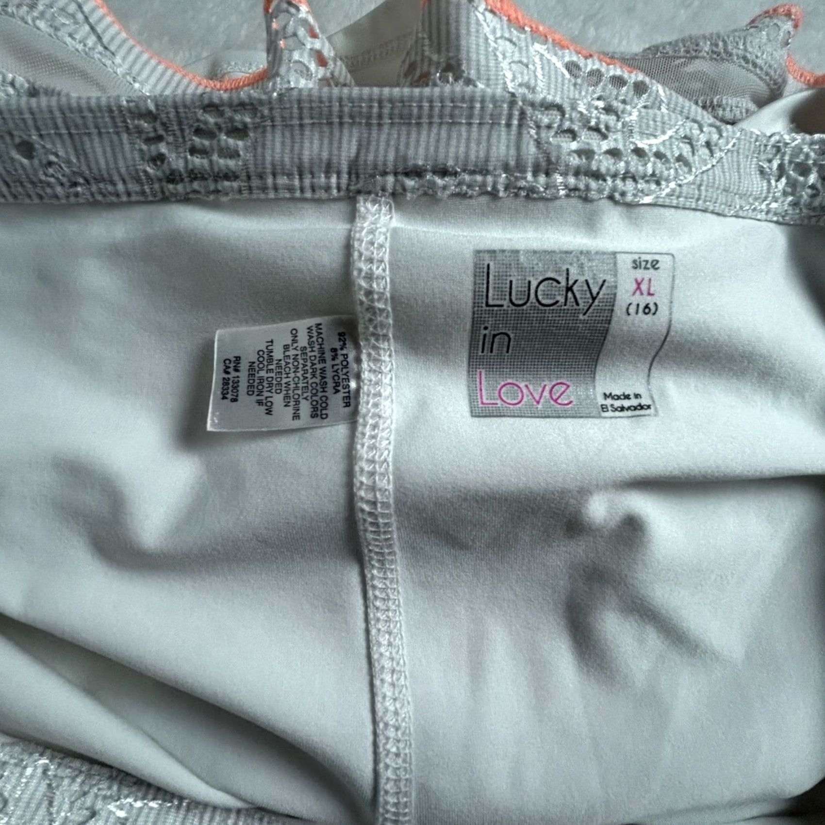 Vintage Lucky in Love Women’s Eyelet Lace Tier Tennis Skort XL 16 Gray Stretch Athletic Size ONE SIZE - 3 Thumbnail