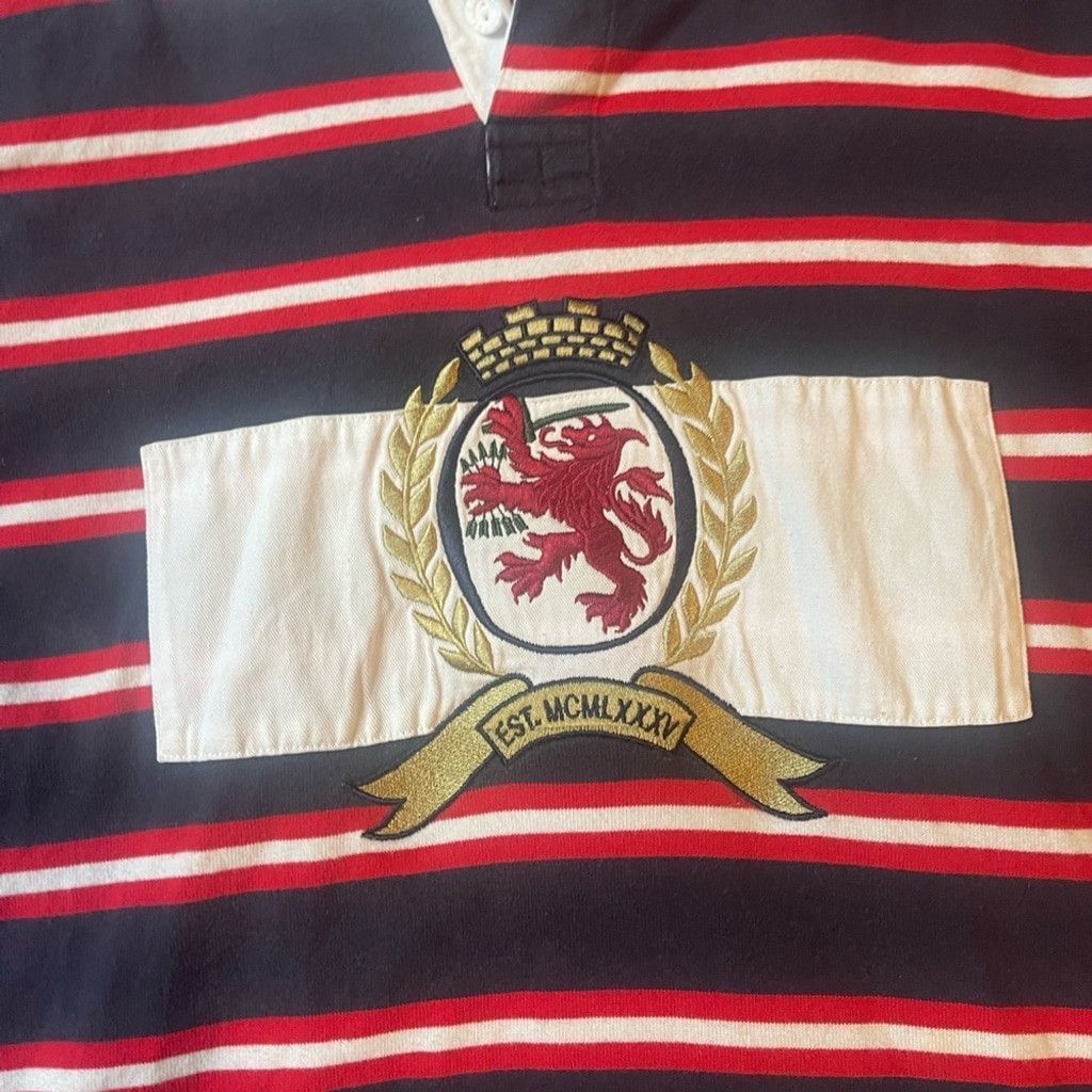Tommy Hilfiger Tommy Hilfiger Navy and Red Striped Shirt size M Size US M / EU 48-50 / 2 - 2 Thumbnail