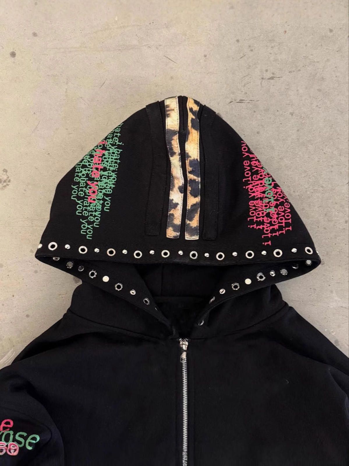 Other Studded-Hood 'Apocalypse' Sleeve Zip Hoodie | Y2K Size US XL / EU 56 / 4 - 3 Thumbnail