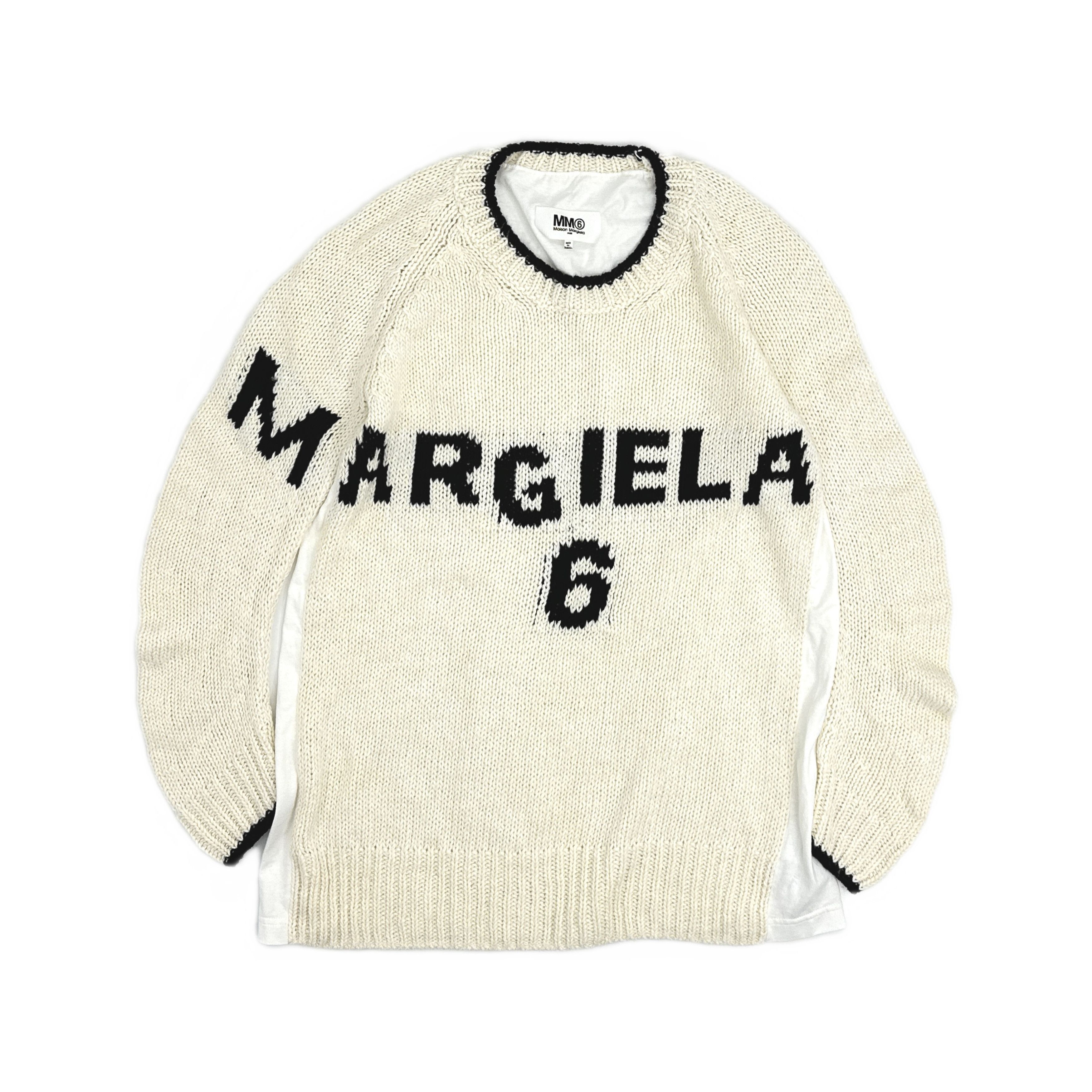 MM6 MM6 Maison Margiela Logo Knit Sweater Size S Size S / US 4 / IT 40 - 1 Thumbnail