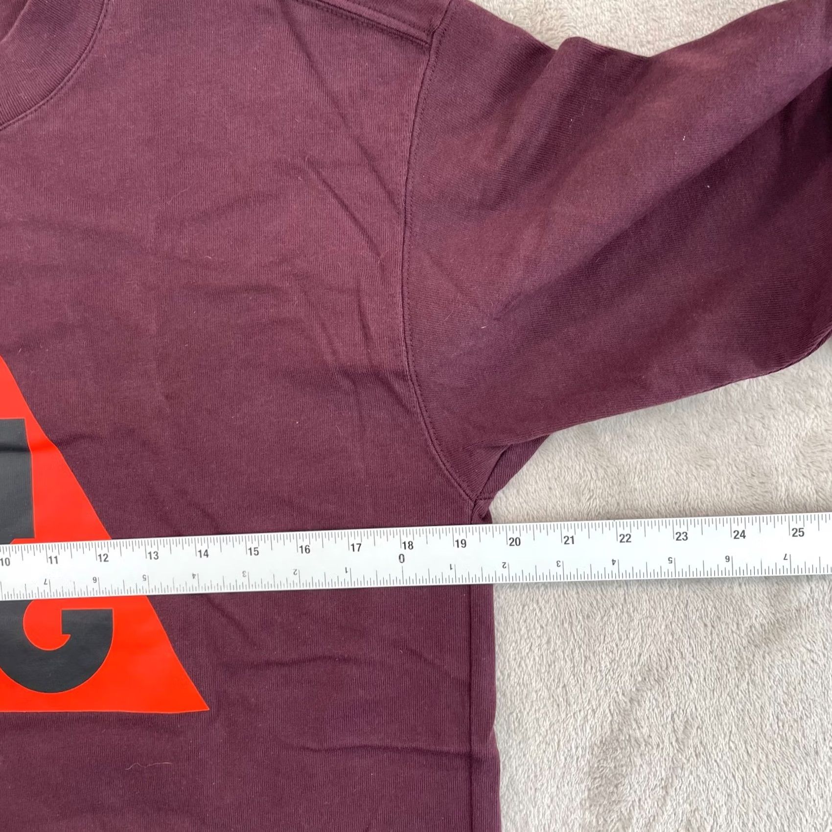 Nike Nike NRG ACG Logo Shirt Deep Burgundy Men S Long Sleeve Heavy NWOT Size US S / EU 44-46 / 1 - 6 Thumbnail