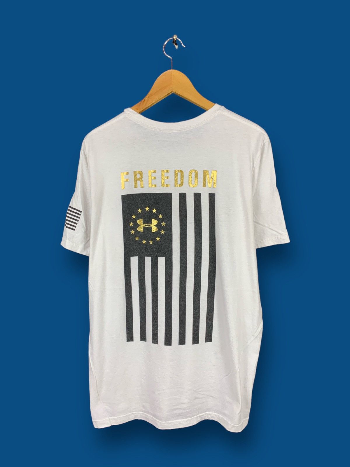 Under Armour Steals! Under Armour American Flag Freedom Tee Size US XL / EU 56 / 4 - 1 Thumbnail