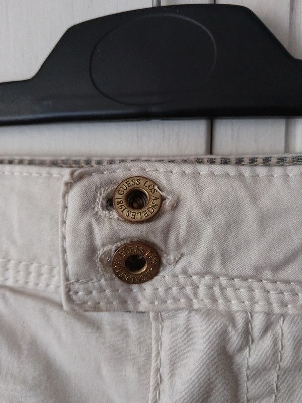 Guess GUESS white cotton skirt Size 28" / US 6 / IT 42 - 2 Thumbnail