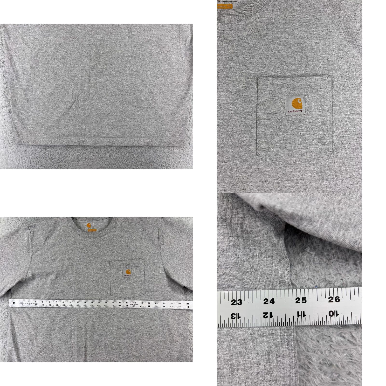Carhartt Carhartt Shirt Men Gray 100% Cotton Pocket Short Sleeve Original Fit L Size US L / EU 52-54 / 3 - 8 Thumbnail
