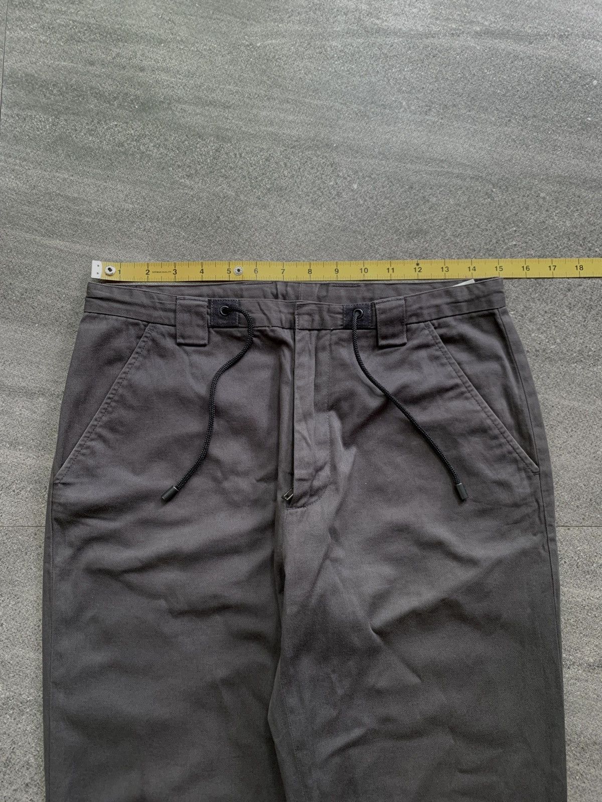 Maison Margiela Slim Trousers with Drawstrings Size US 29 - 9 Thumbnail