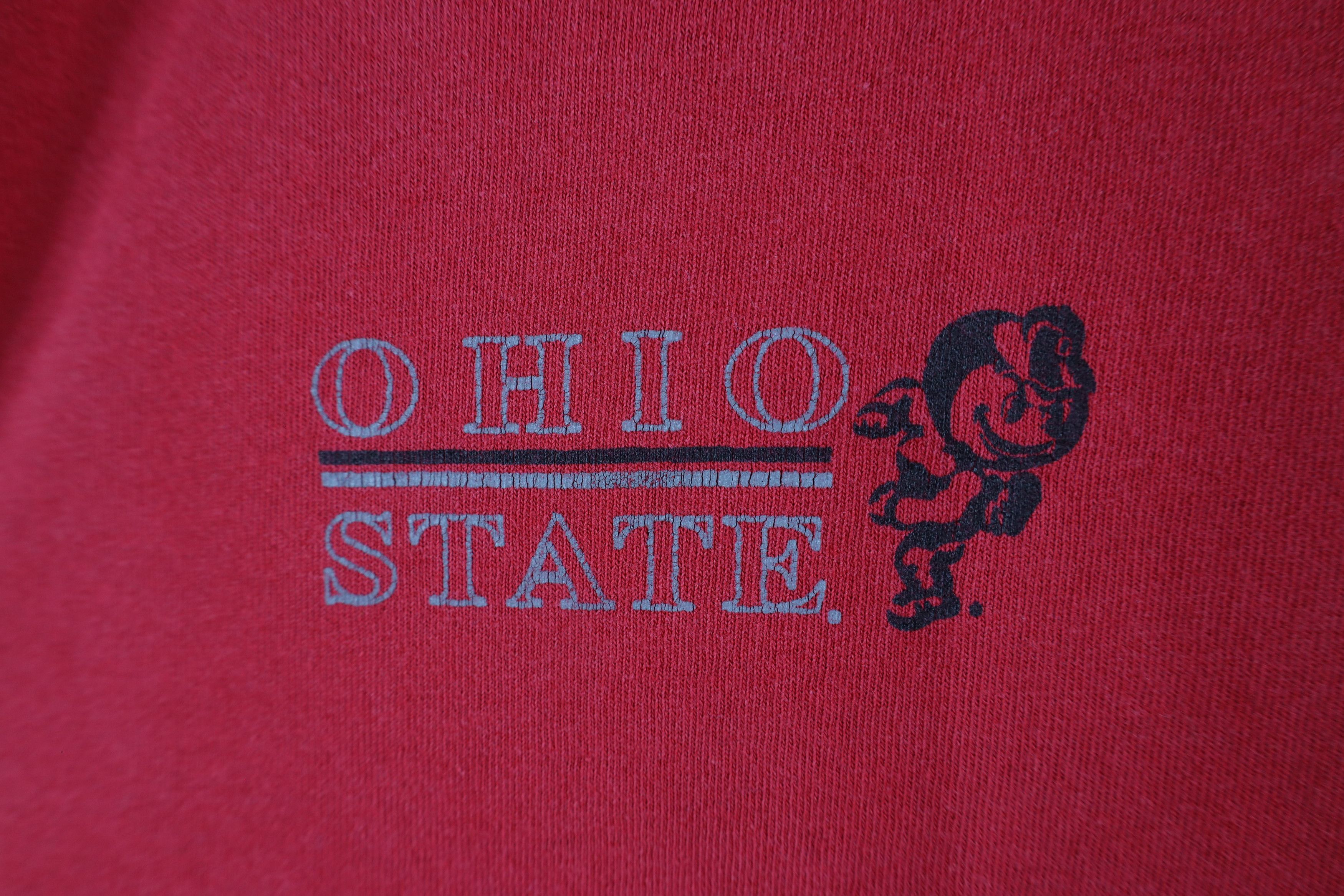 Vintage Vintage 90s Ohio State University Short Sleeve T-Shirt USA Size US XL / EU 56 / 4 - 4 Thumbnail