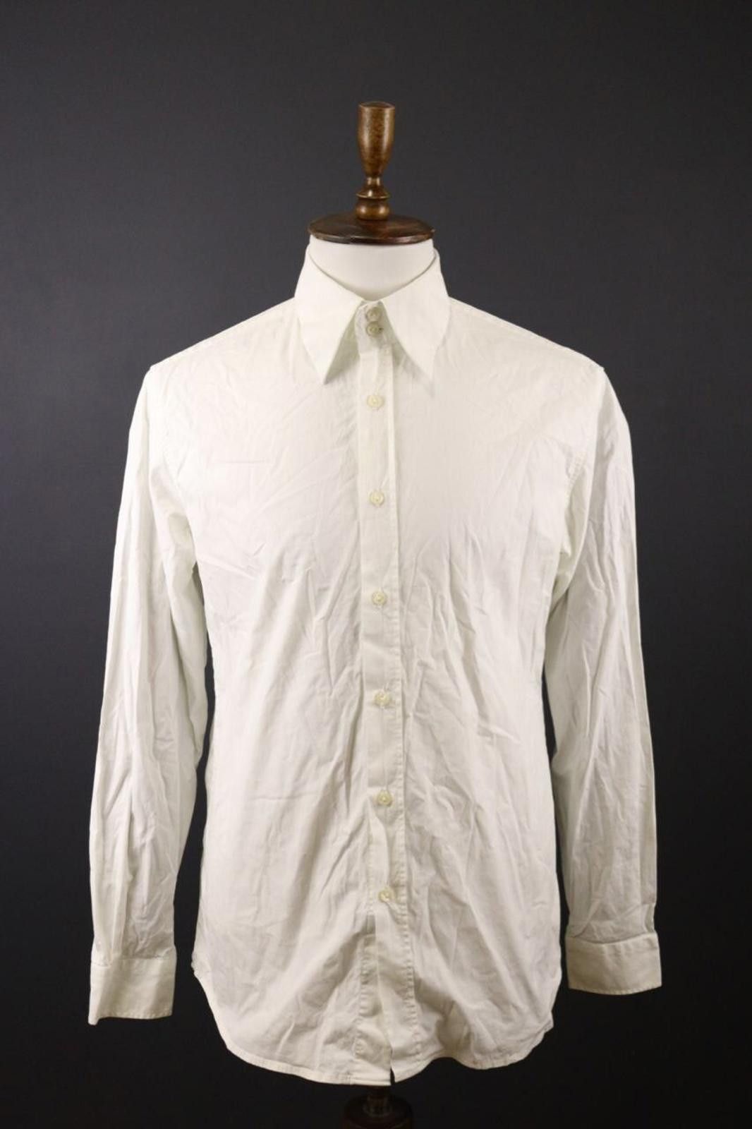 Versace Jeans Signature White Button Down Shirt Size L