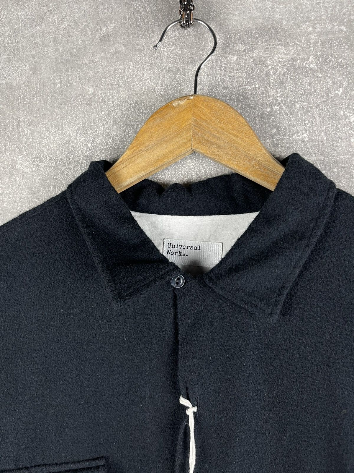 Universal Works Universal Works Black Worker Shirt Alaska Organic Cotton Size US M / EU 48-50 / 2 - 5 Thumbnail