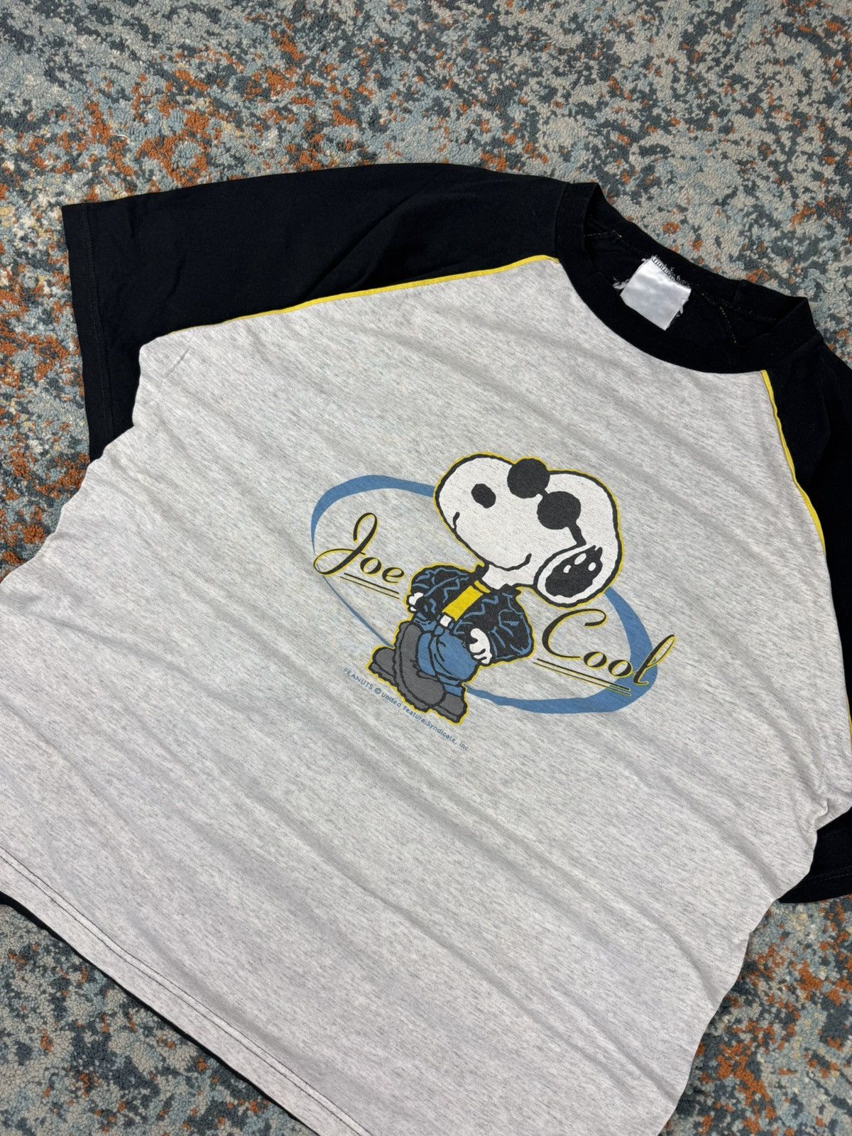 Peanuts × Vintage Vintage 90s Peanuts Snoopy Joe cool graphic tee two tone Size US XL / EU 56 / 4 - 4 Thumbnail