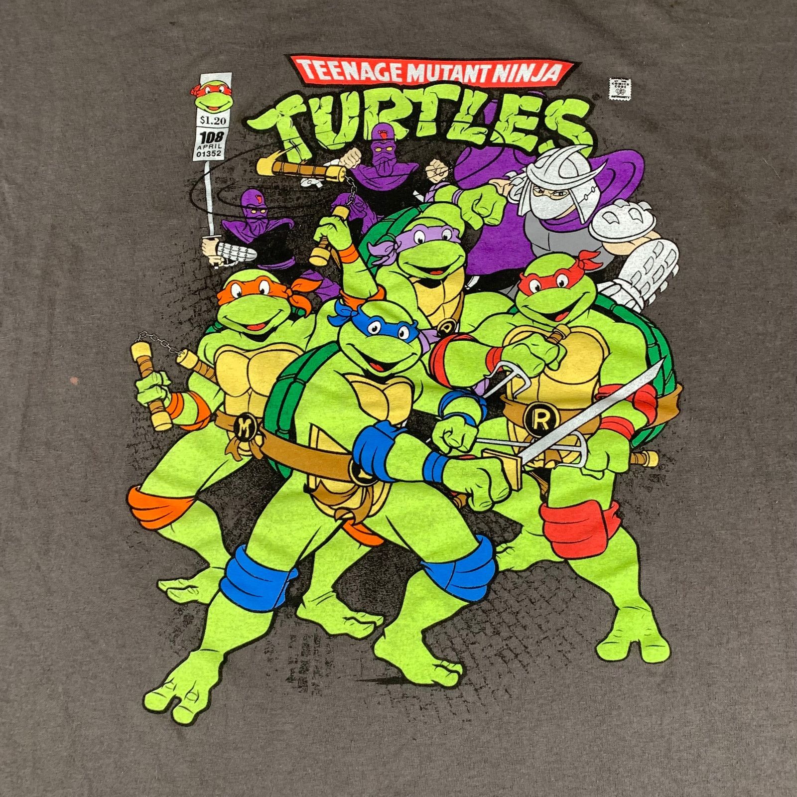 Other Ninja Turtles Womens XL Gray Short Sleeve Crew Neck Size XL / US 12-14 / IT 48-50 - 2 Thumbnail