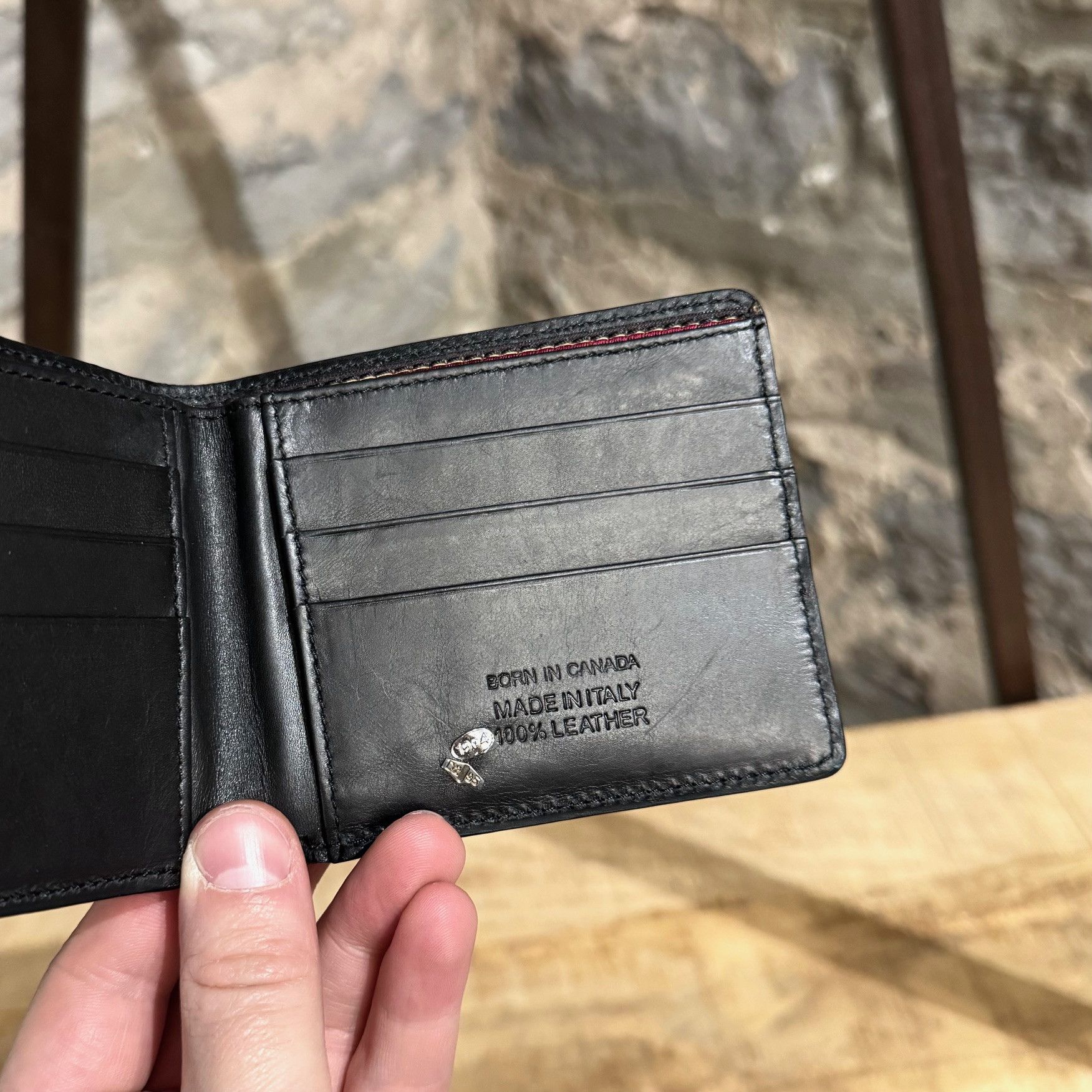 Dsquared2 Dsquared2 Black Patent Leather Bifold Wallet Size ONE SIZE - 6 Thumbnail