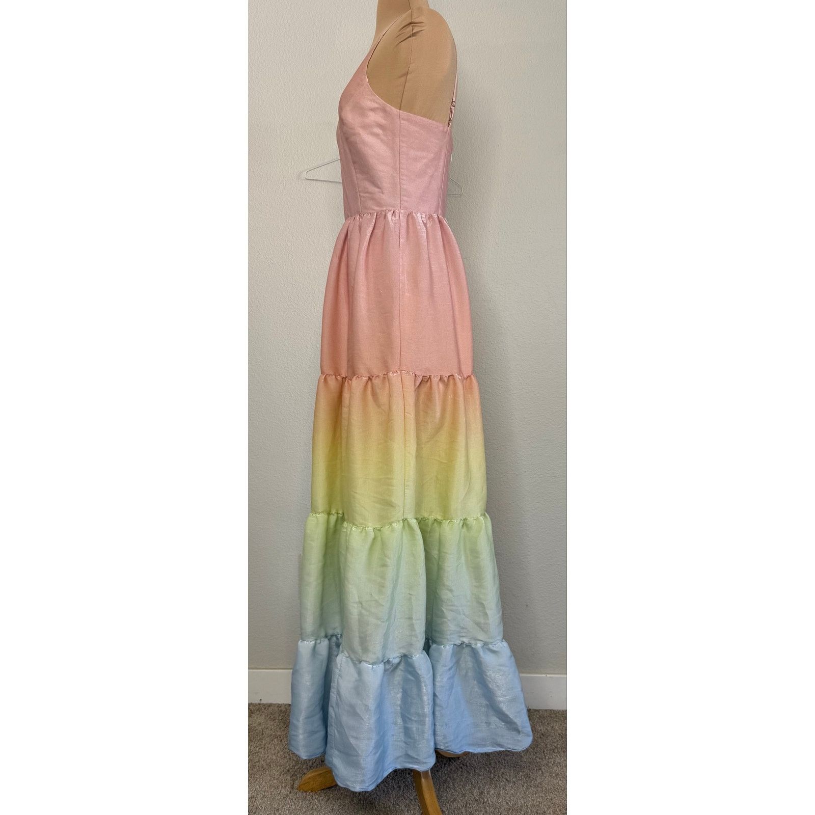 Other YUMI KIM Sullivan Tiered Maxi Dress Rainbow Ombré XS Size XS / US 0-2 / IT 36-38 - 10 Thumbnail