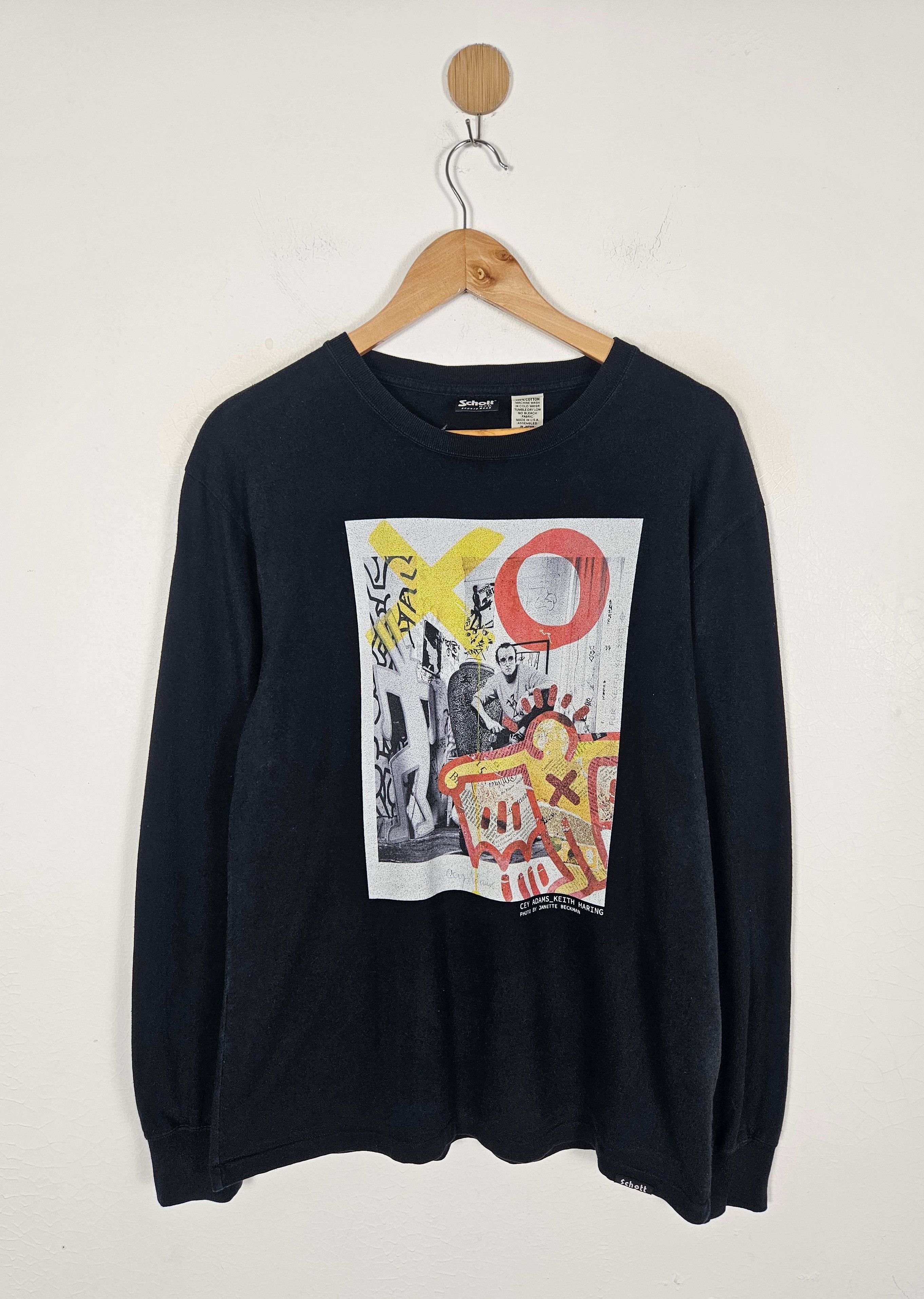Keith Haring × Schott Schott Keith haring photo tee by Janette Beckman shirt Size US L / EU 52-54 / 3 - 1 Thumbnail