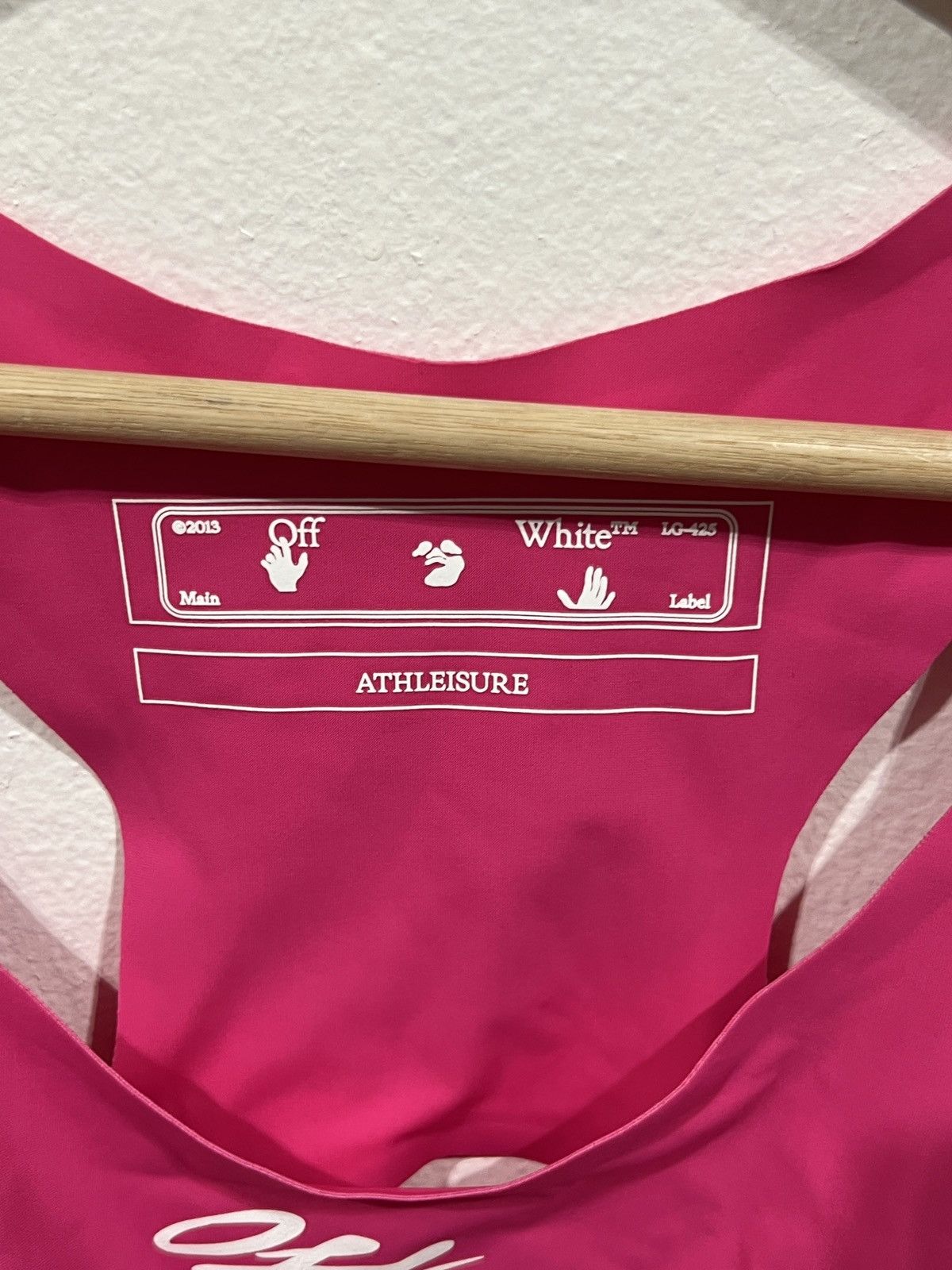 Off-White Off-White Pink Sport Bra Size L / US 10 / IT 46 - 2 Thumbnail