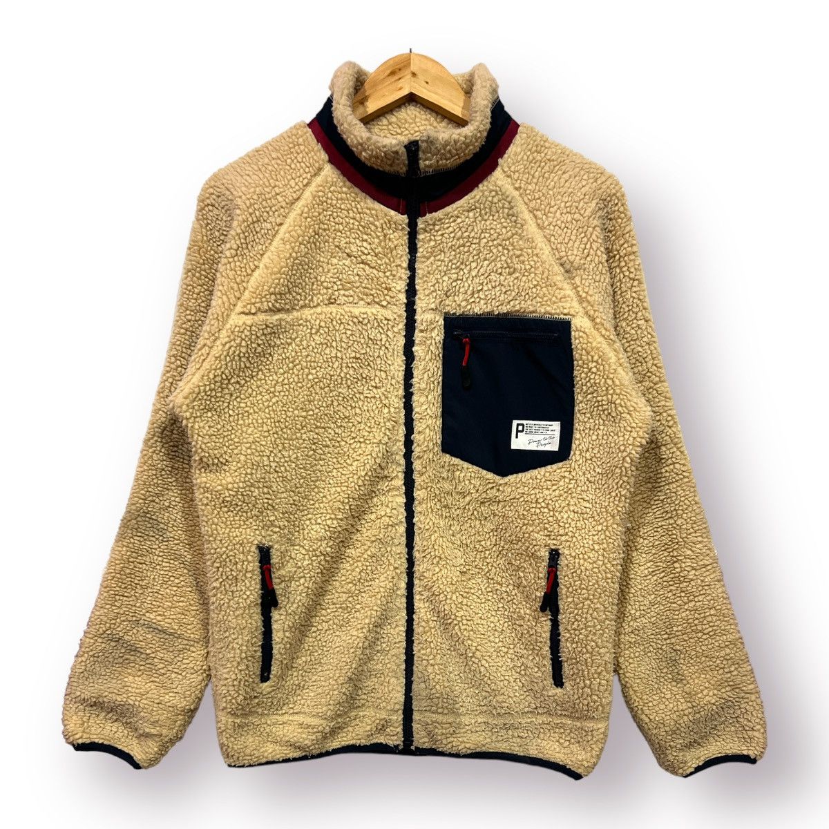 Japanese Brand 🔥 POWER TO THE PEOPLE PTTP DEEP PILE FLEECE JACKET - M Size US M / EU 48-50 / 2 - 1 Thumbnail
