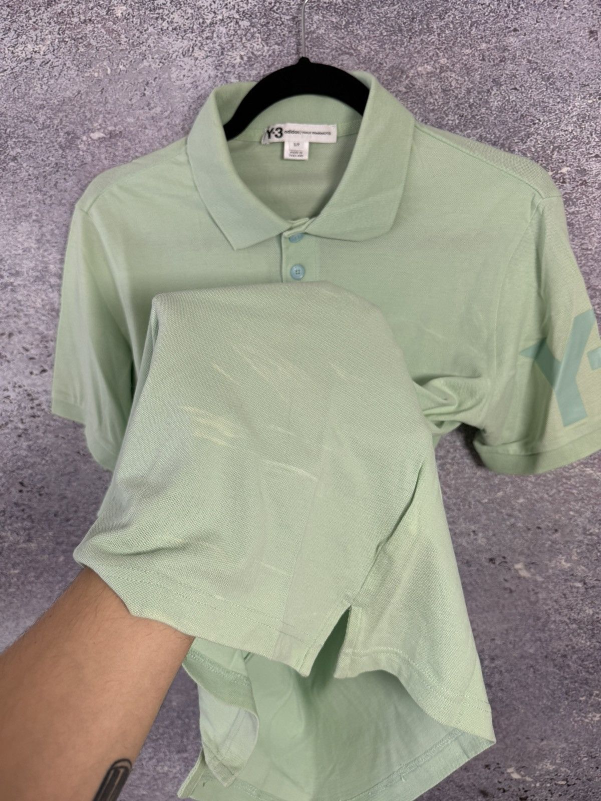 Adidas × Y-3 × Yohji Yamamoto Vintage Y-3 Yohji Yamamoto Adidas polos S size y2k Size US S / EU 44-46 / 1 - 11 Thumbnail