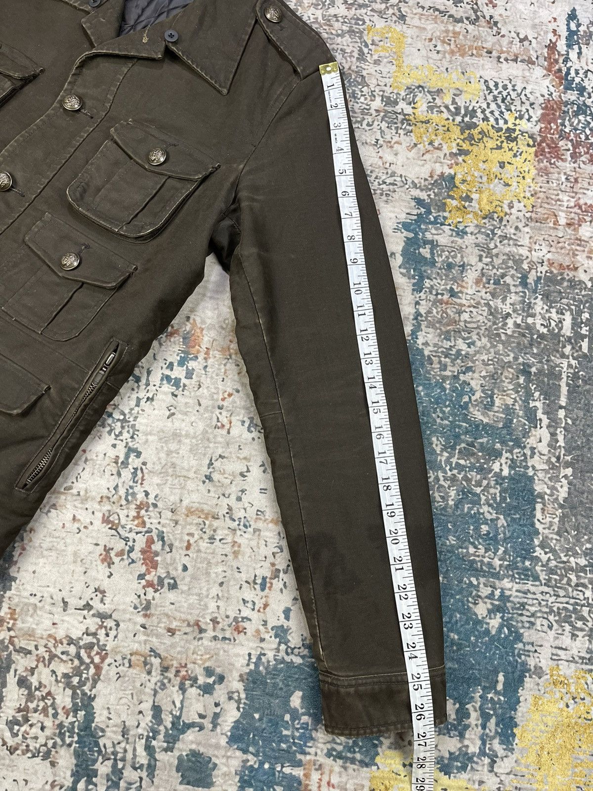 Japanese Brand Difference Rupert Multipocket Coated Denim Jacket Size US S / EU 44-46 / 1 - 9 Thumbnail