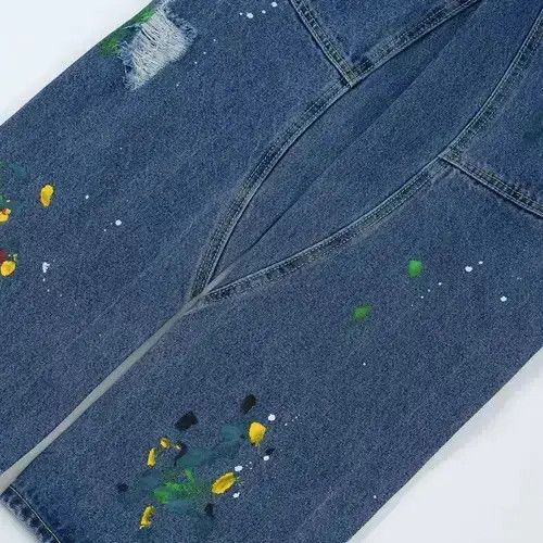Jean VIBE paint flare damaged ripped jeans Size US 28 / EU 44 - 2 Thumbnail