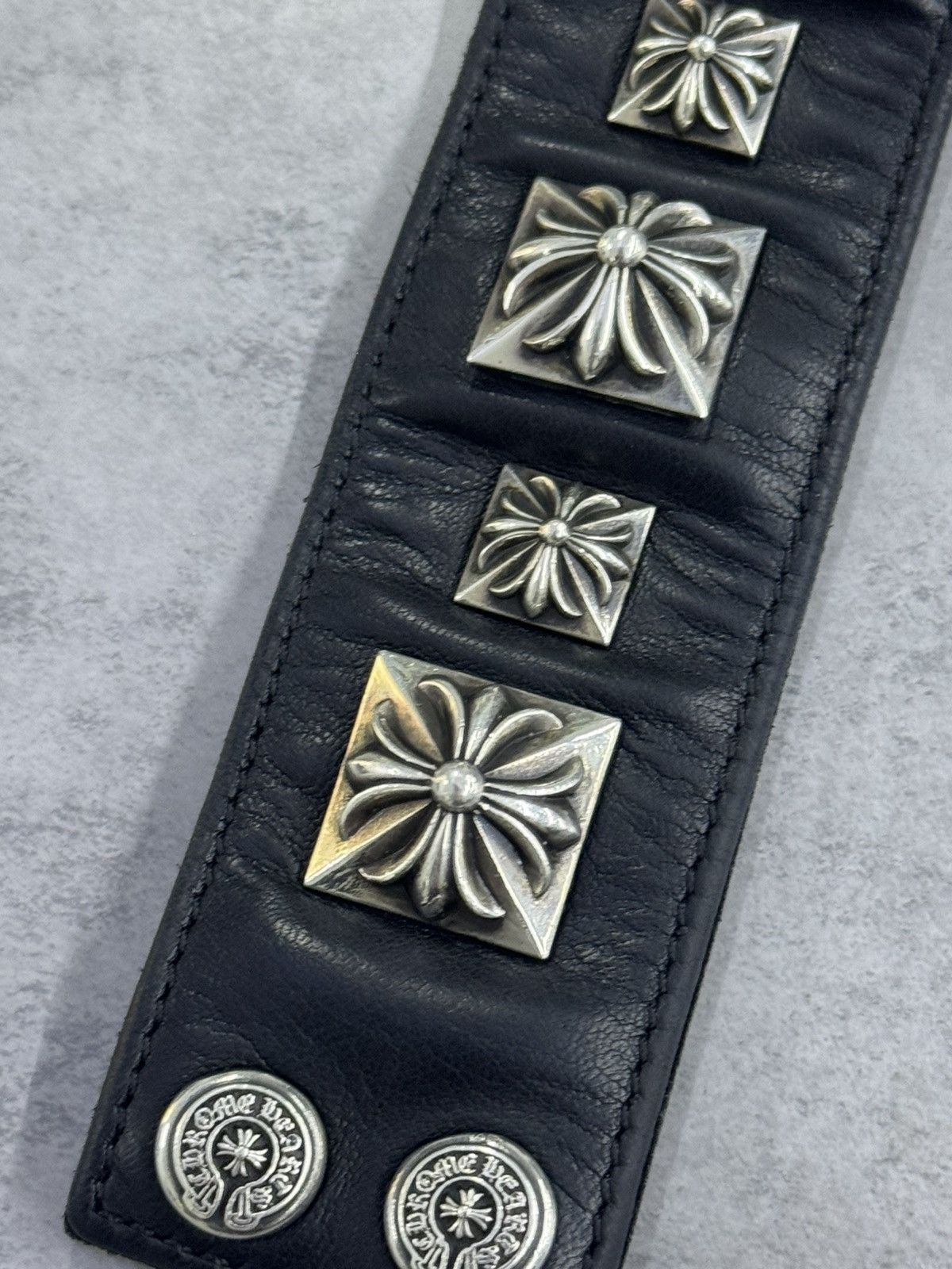 Chrome Hearts Chrome hearts leather bracelet Size ONE SIZE - 5 Thumbnail
