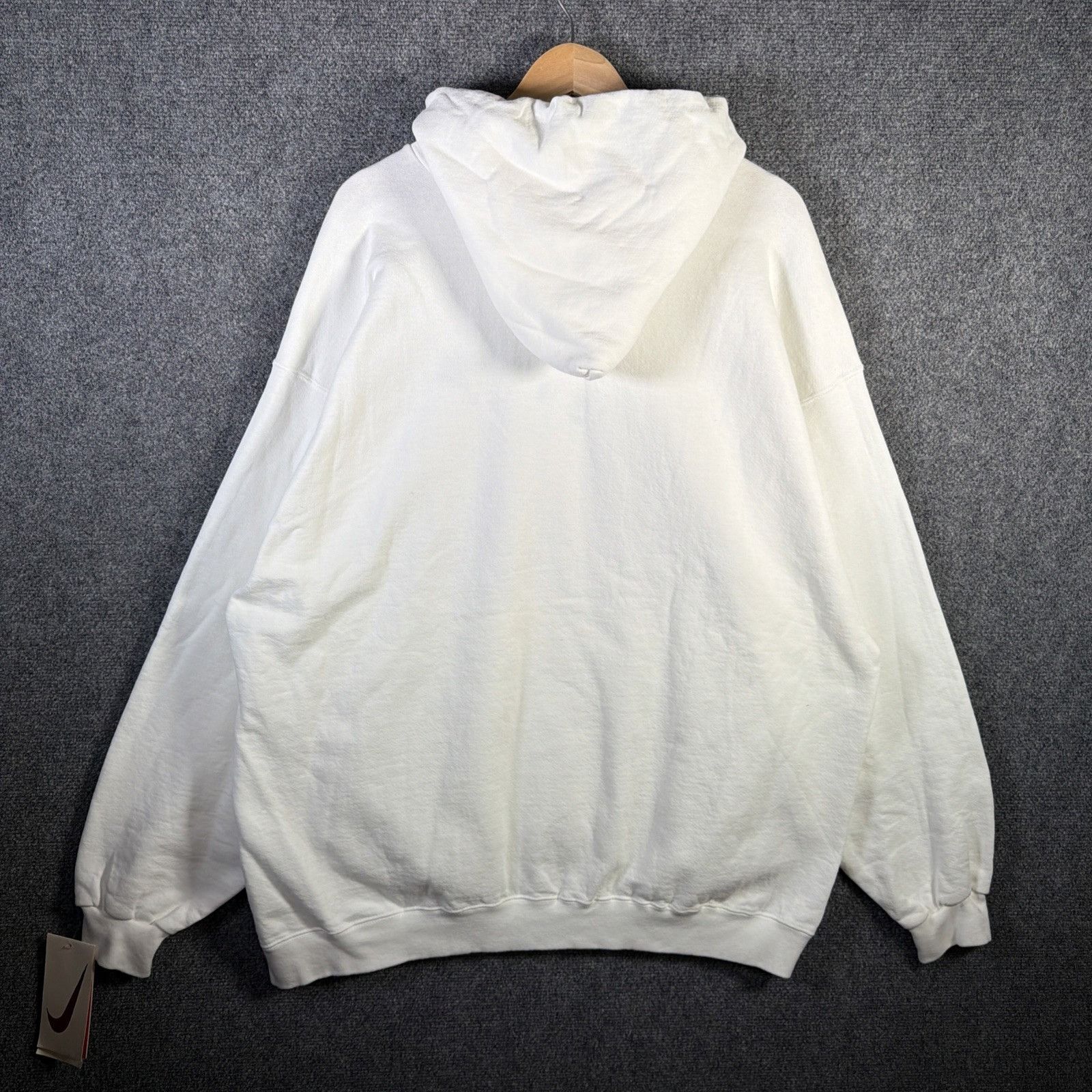Nike Vintage Nike Hoodie Mens 2XL White 90s Swoosh Baggy Skate Size US XXL / EU 58 / 5 - 7 Thumbnail