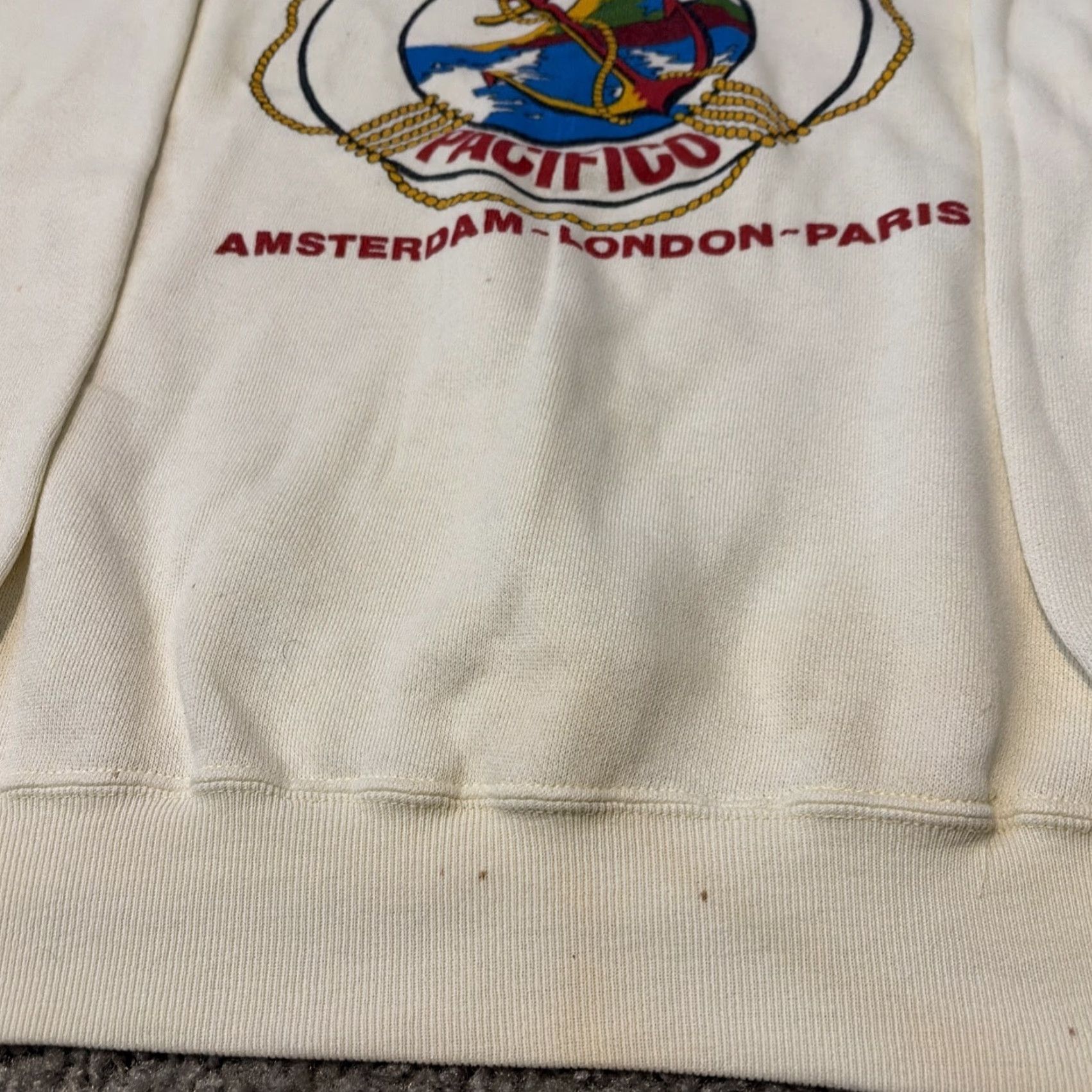 Vintage VINTAGE Cafe Pacifico London Crewneck Sweatshirt XL White Unisex Adults Size US XL / EU 56 / 4 - 4 Thumbnail