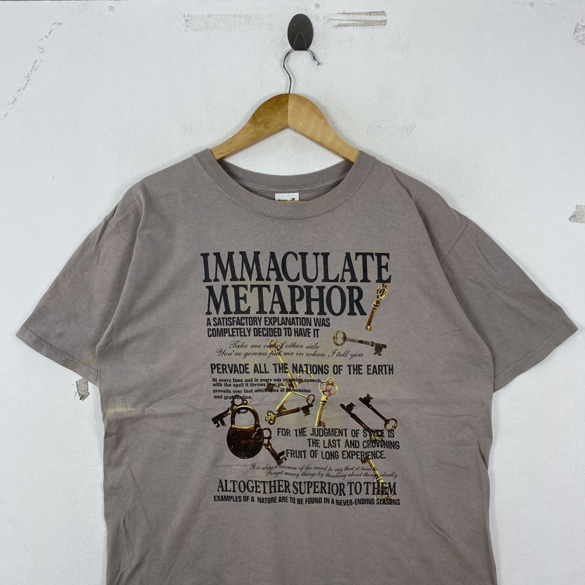 Vintage Vintage Y2K Anvil Grunge Graphic Key Tee Size M Size US M / EU 48-50 / 2 - 3 Thumbnail