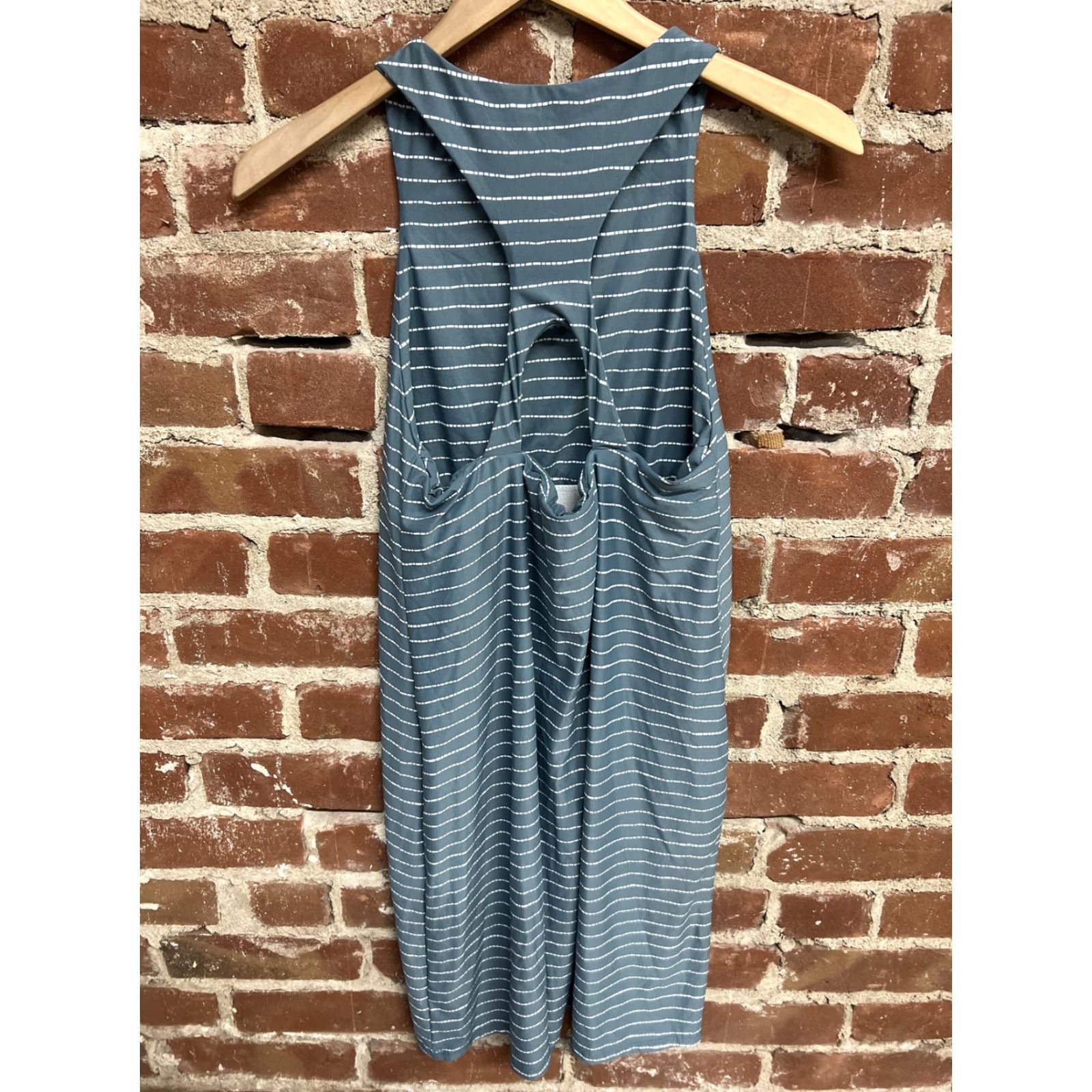 Vintage Carve Designs Womens Blue Striped Tank Dress Size L Sleeveless Short Dress Design Designer Womens, Dress, Tank, Blue, Striped, L - Vintage? (No) Size L / US 10 / IT 46 - 3 Thumbnail
