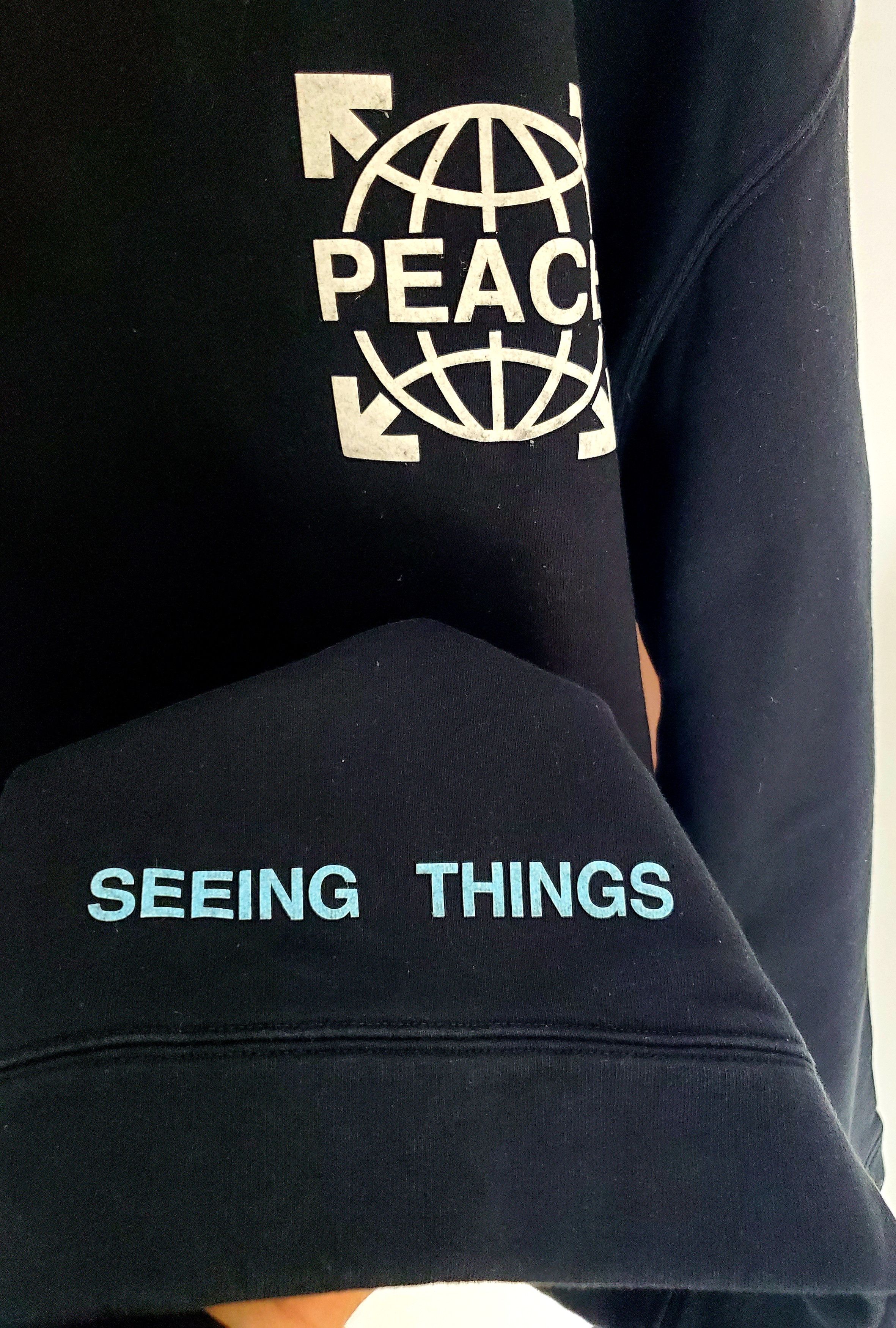 Off-White × Virgil Abloh Off-White Peace sweatshirt Globe Oversized Crewneck Size US S / EU 44-46 / 1 - 8 Thumbnail