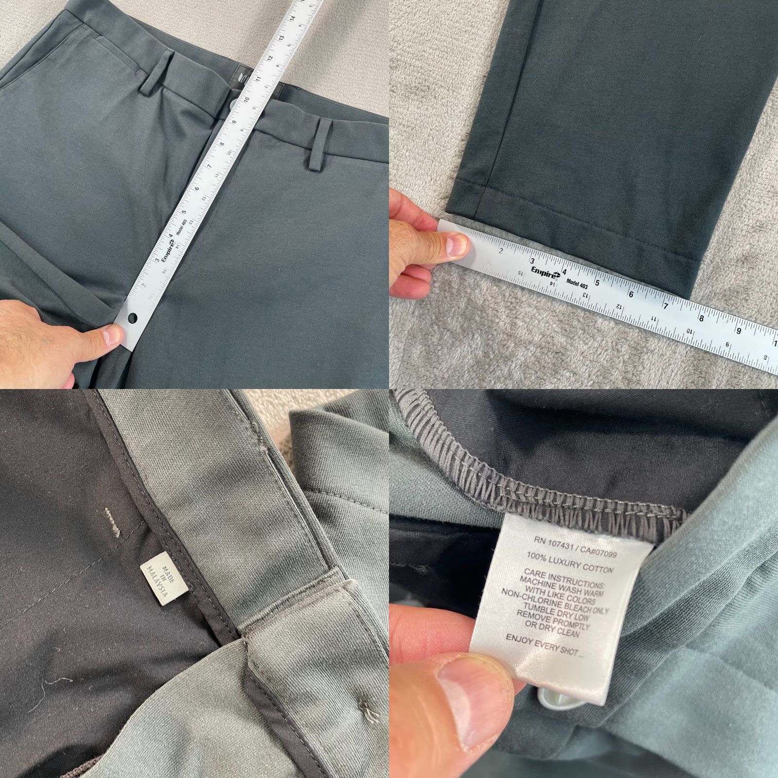 Vintage Linksoul Golf Performance Knit Chino Pants Men 36x32 Gravel Straight Leg NWT# Size US 36 / EU 52 - 8 Thumbnail