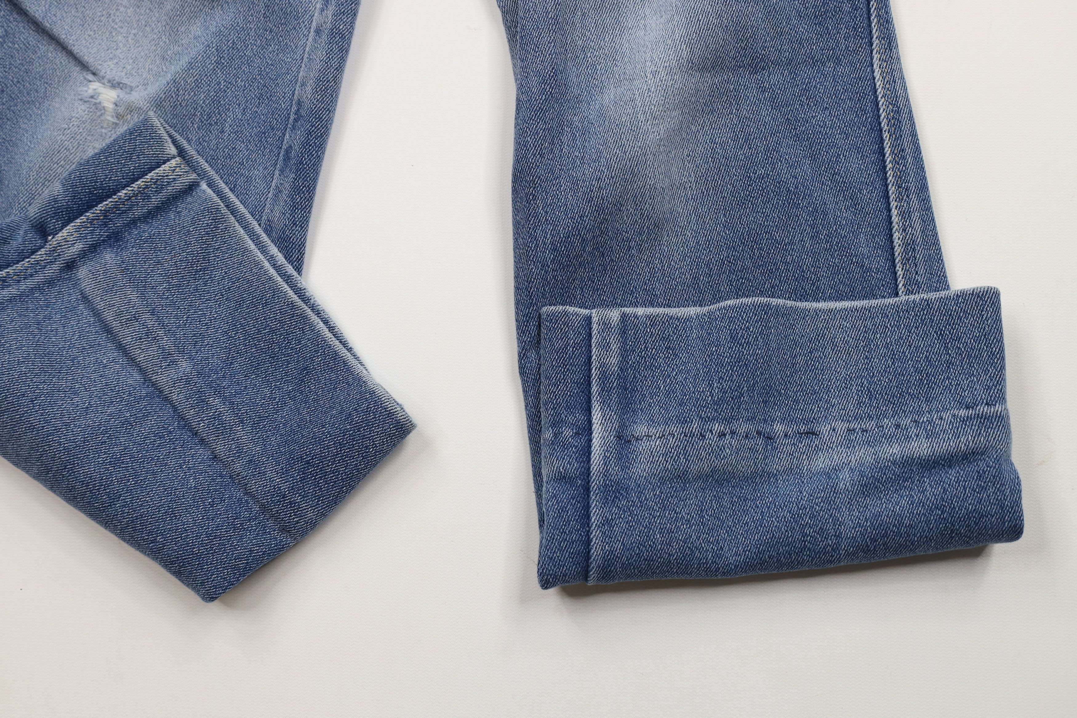 Vintage Vintage 90s Streetwear Babydoll Flared Denim Jeans Blue Size 24" / US 00 / IT 34 - 7 Thumbnail