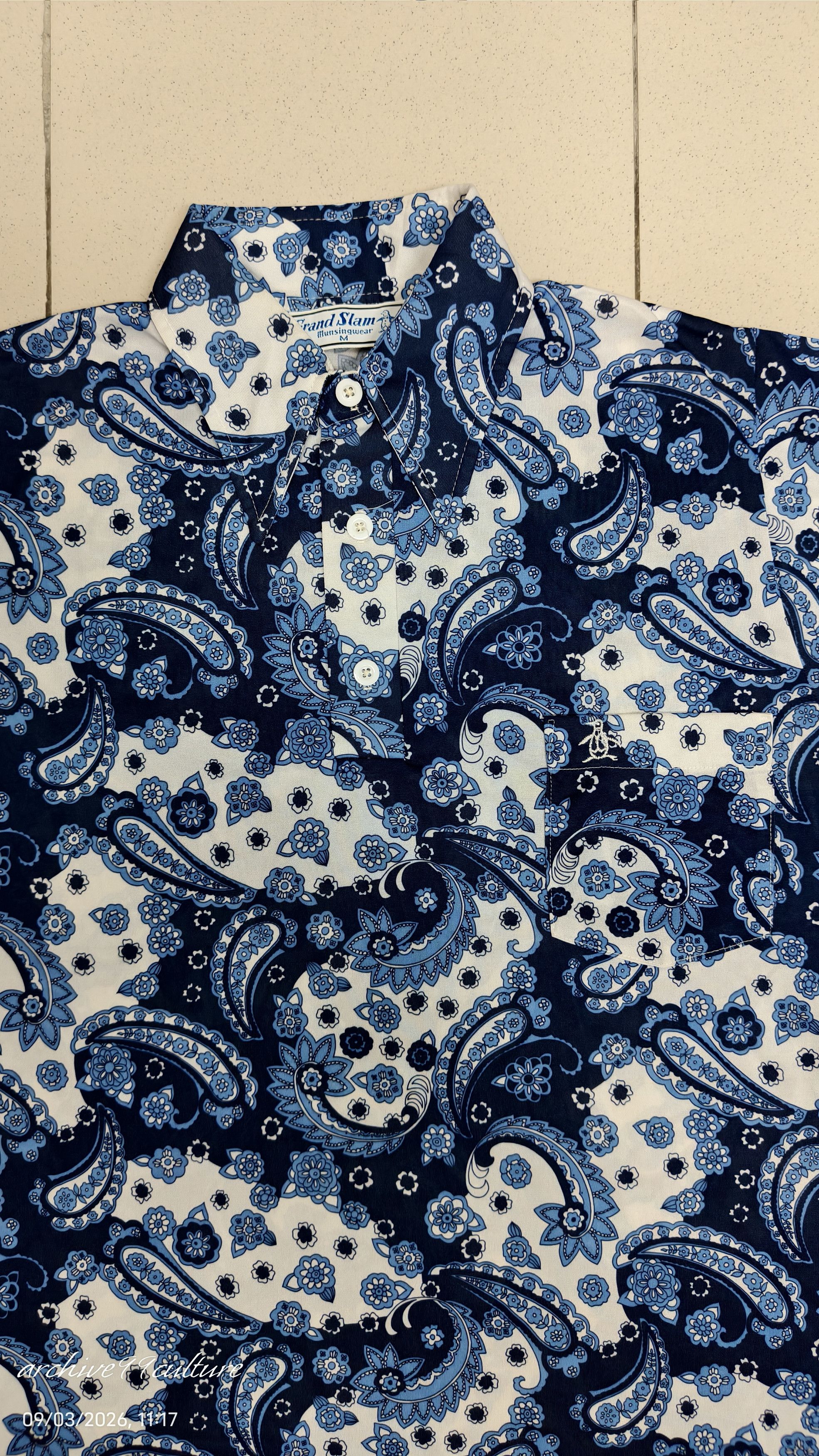 Grand Slam Vintage 70s Grand Slam Munsingwear Paisley Shirt USA Size US M / EU 48-50 / 2 - 6 Thumbnail