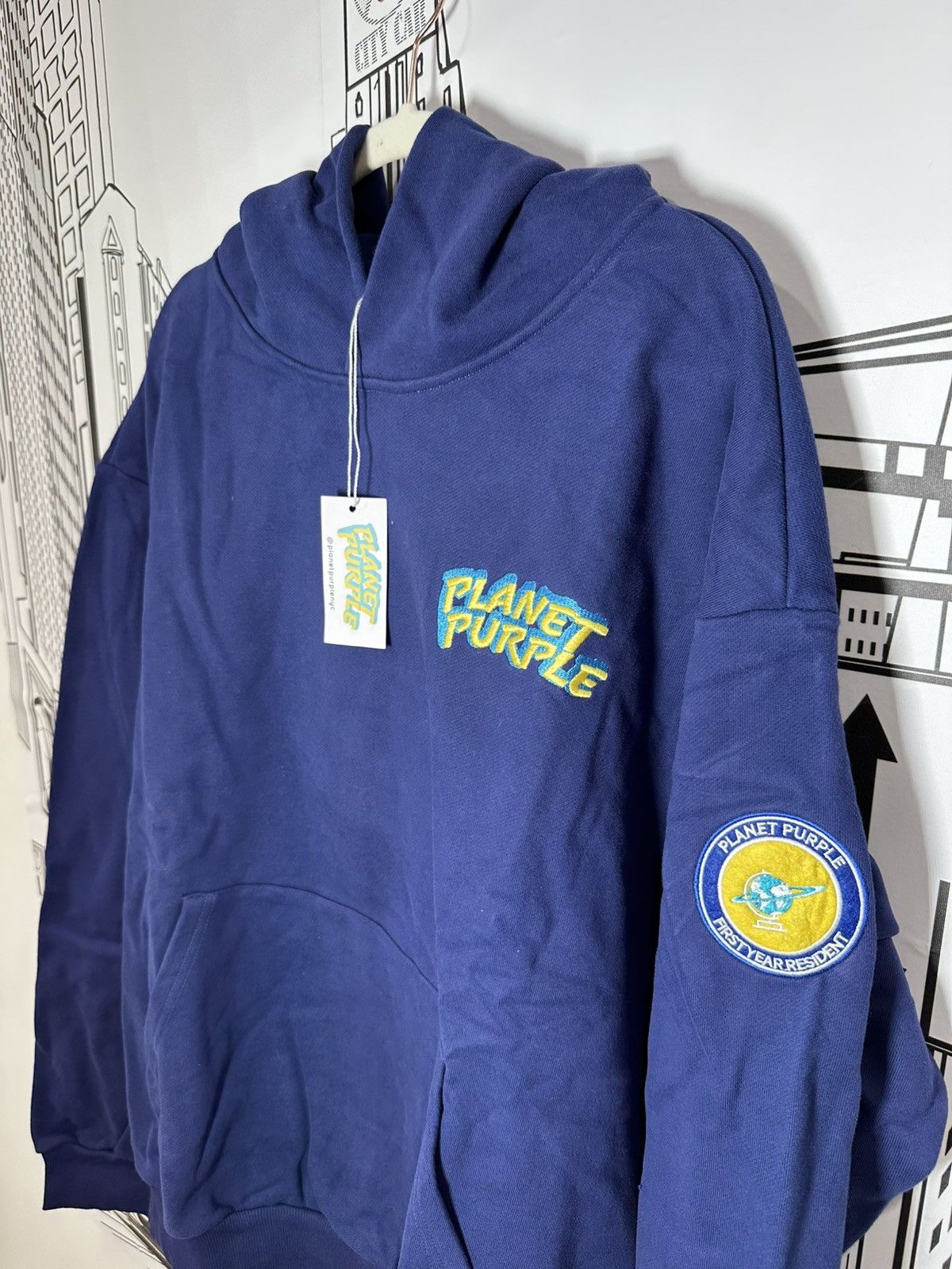 Other Planet Purple Varsity FYR Hoodie XL Blue Size US XL / EU 56 / 4 - 5 Thumbnail