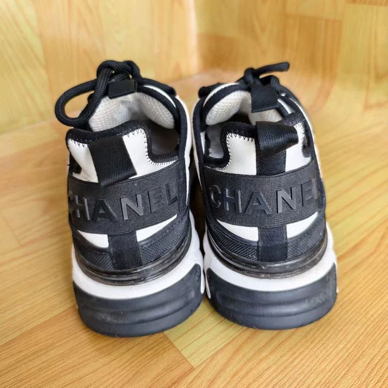 Chanel Chanel Air Cushion Sneakers Black and White -2505 Size US 8.5 / EU 41-42 - 5 Thumbnail