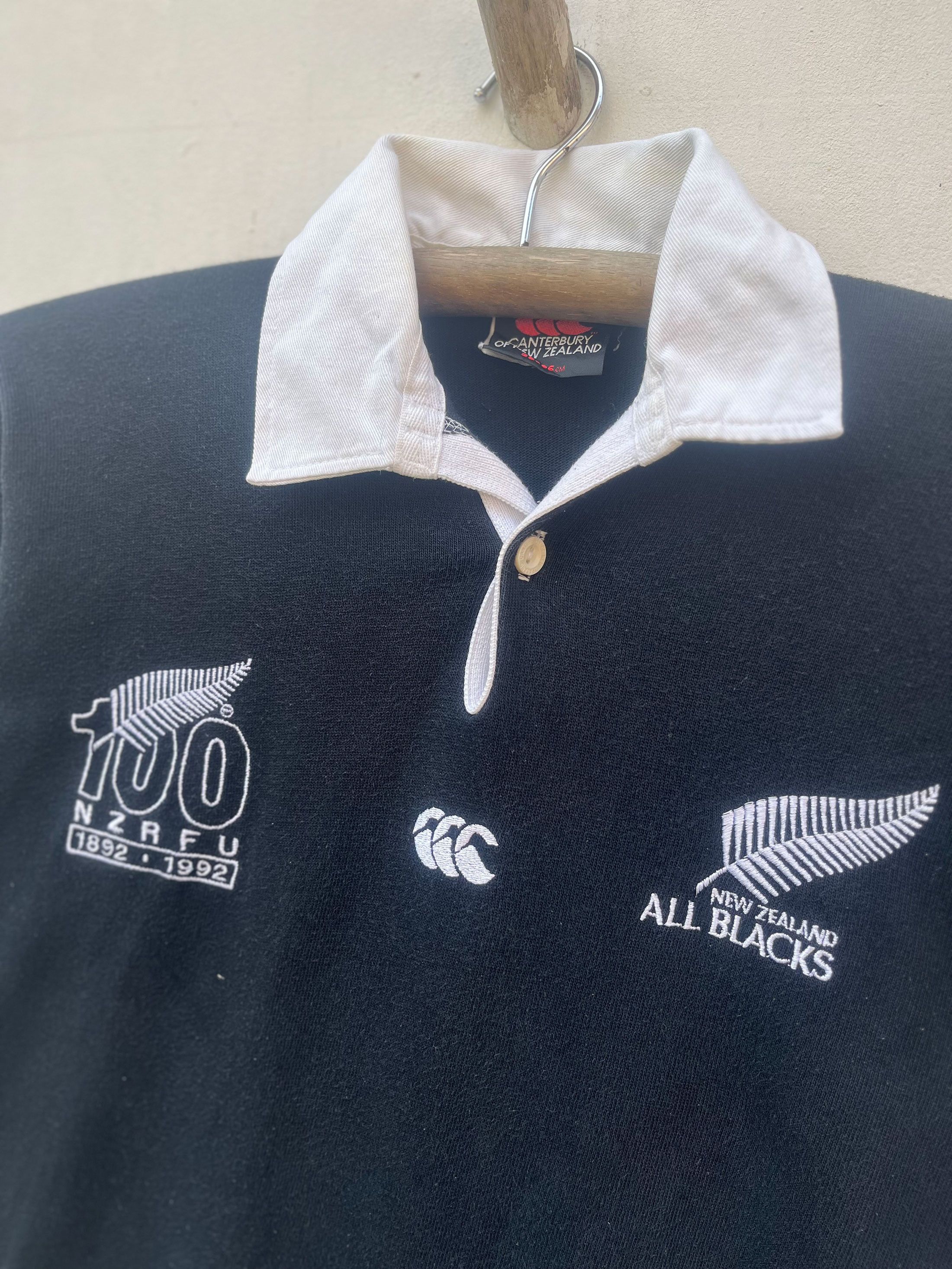 Canterbury of New Zealand Vintage Long Sleeve Classic Polo Rugy New Zealand 100th 90s Size US M / EU 48-50 / 2 - 2 Thumbnail