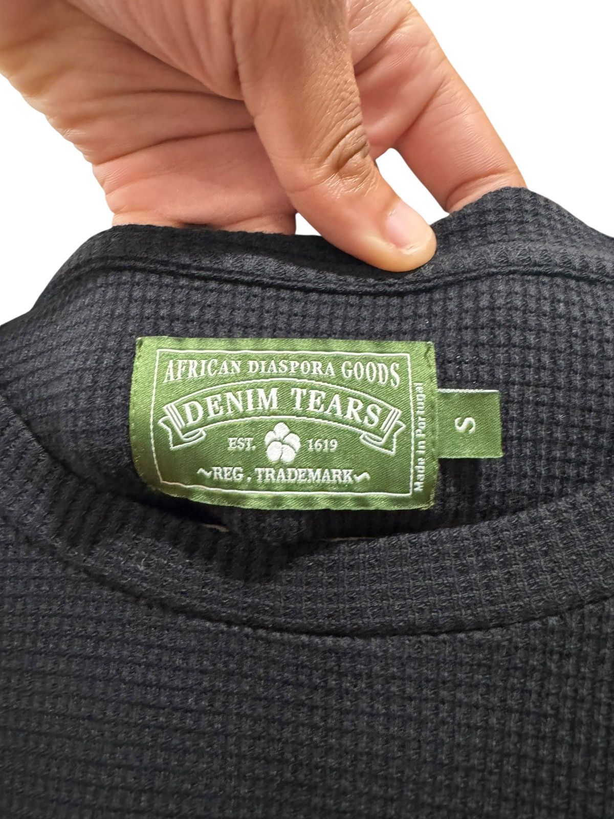 DENIM TEARS Denim Tears Cherub Long Sleeve Thermal Black Size US S / EU 44-46 / 1 - 5 Thumbnail