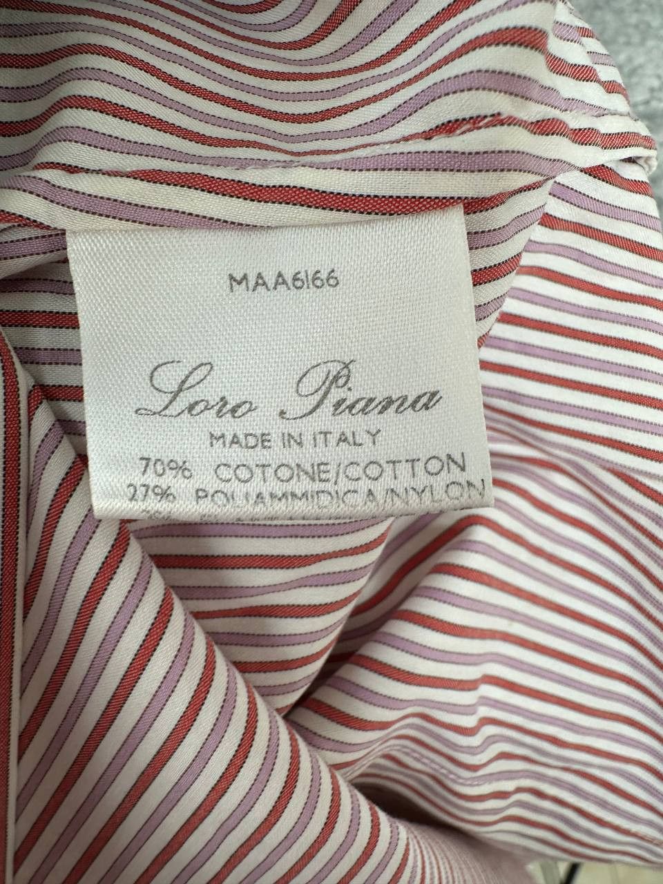 Loro Piana Loro Piana Button Up Shirt Striped Oxford Long Sleeve Size M / US 6-8 / IT 42-44 - 14 Thumbnail