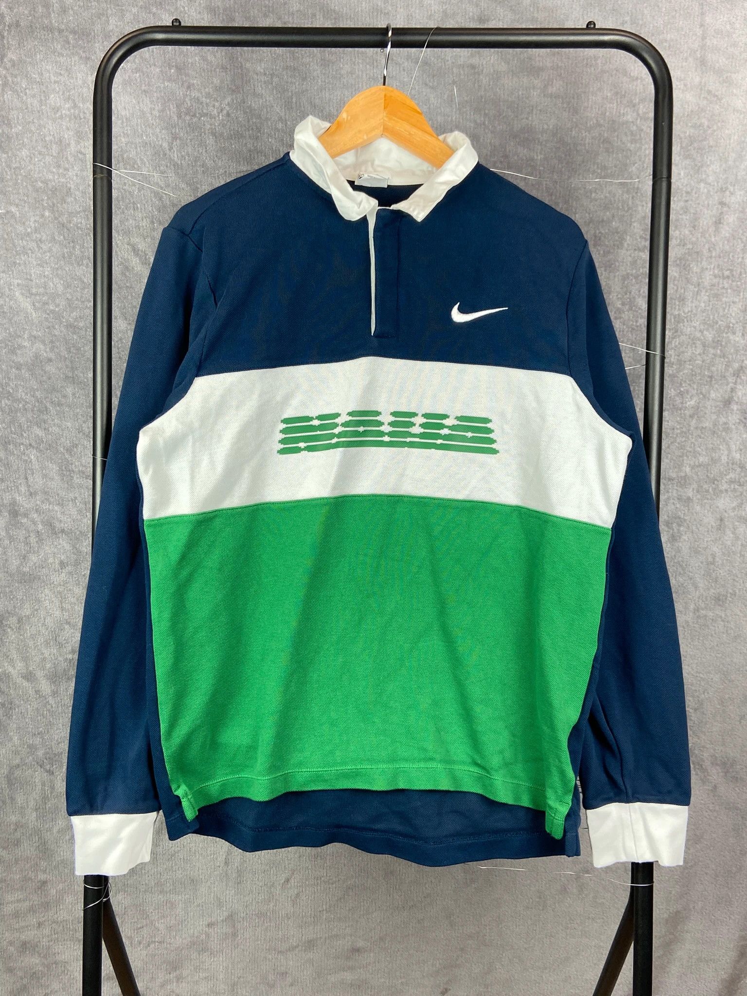 Nike Nike x Nigeria navy white rugby longsleeve L Size US L / EU 52-54 / 3 - 1 Thumbnail