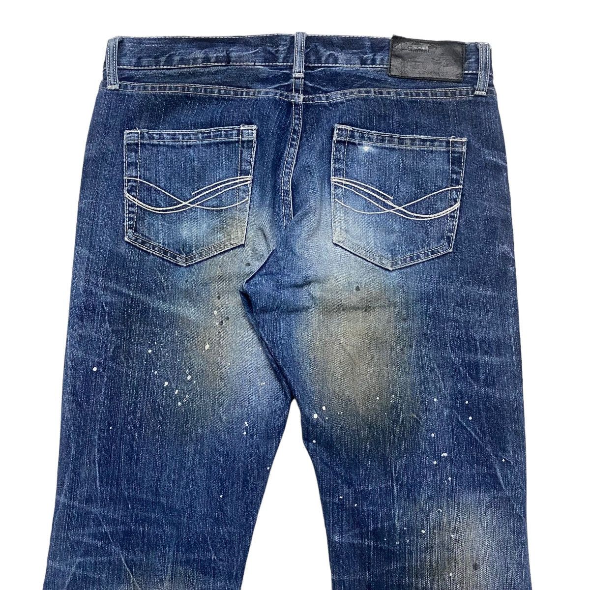 GOSTAR DE FUGA CavariA Denim Oiled Stained Flare Jeans Size US 32 / EU 48 - 11 Thumbnail