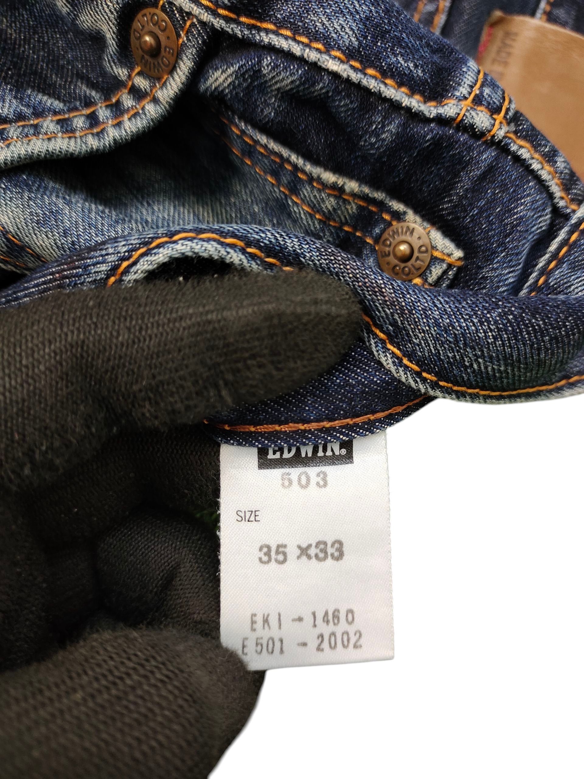 Comme des Garcons × Undercover Vintage 90s Edwin 503 Clawmark Distress Faded Denim Jeans Size US 35 - 13 Thumbnail