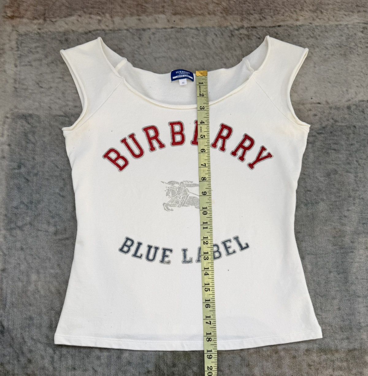 Burberry BURBERRY BLUE LABEL Spellout Stretchable Tank Top Size S / US 4 / IT 40 - 11 Thumbnail