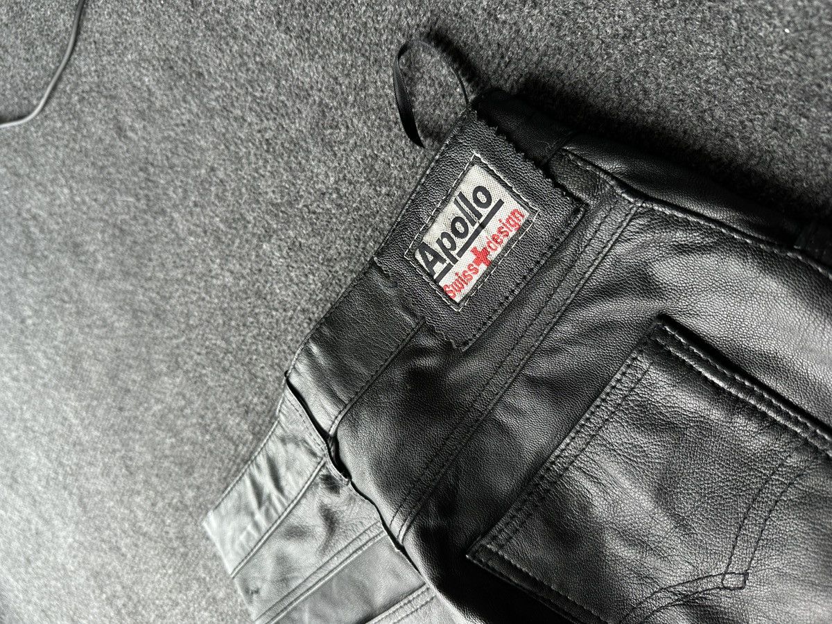 Apollo APOLLO 🚨SWISS DESIGN leather pants motorcycles LUXURY Y2K Size 27" / US 4 / IT 40 - 13 Thumbnail