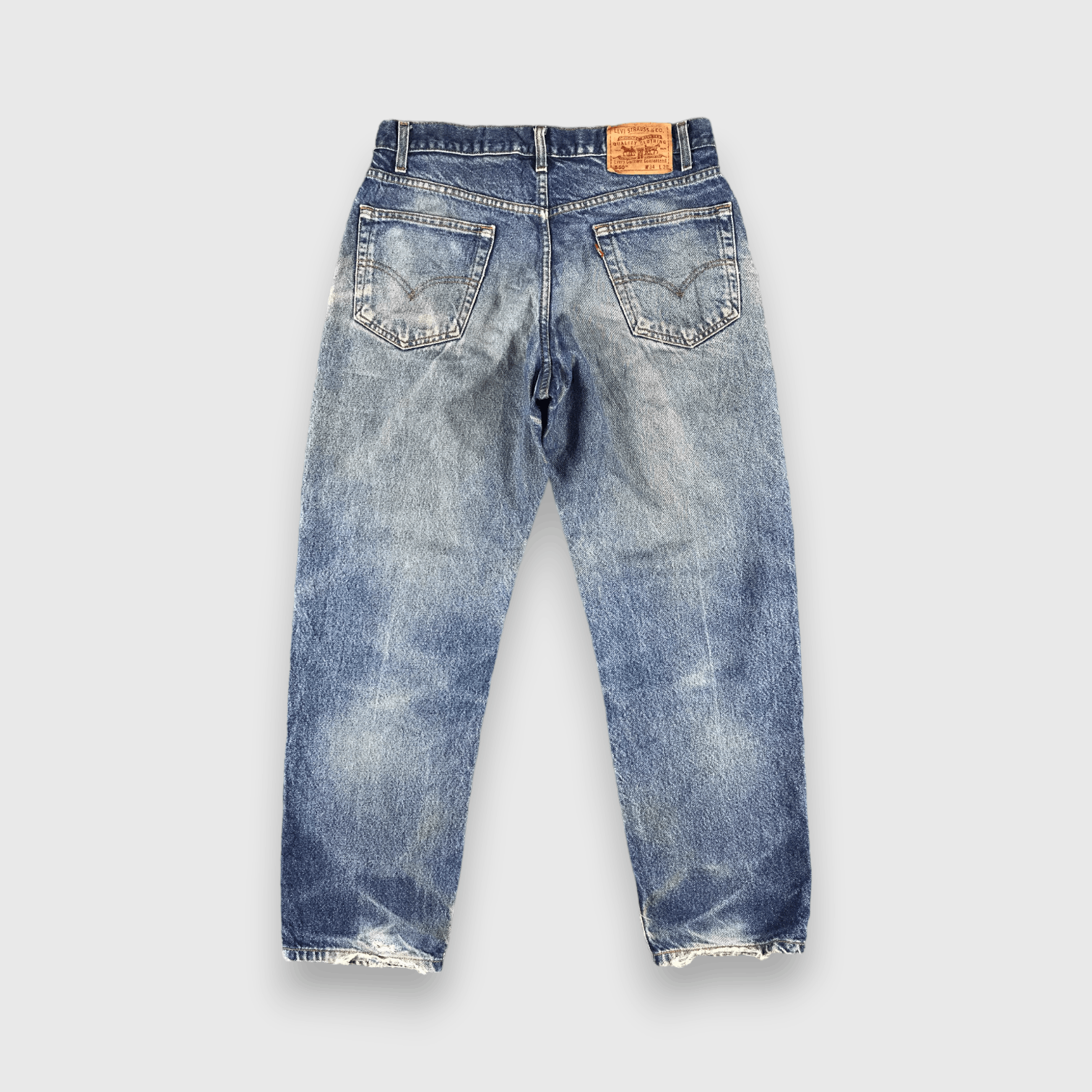 Levi's 90s Vintage Blue Wash Levis 550 Jeans-J2545 Size US 34 / EU 50 - 2 Thumbnail