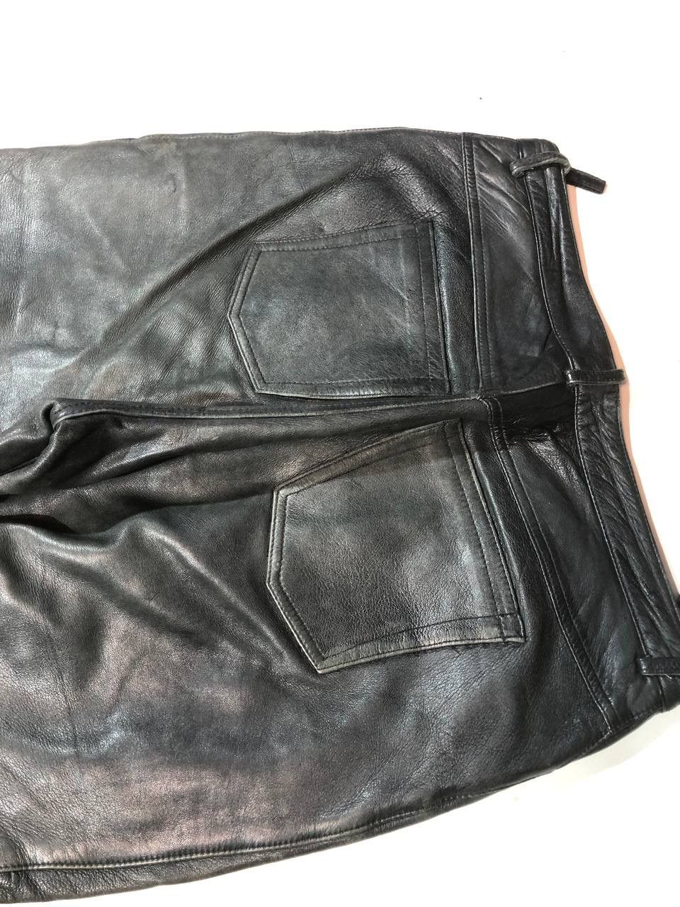 Vintage Racing Moto Biker Japanese Leather Pants Vintage Size US 36 / EU 52 - 8 Thumbnail