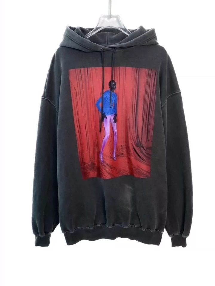 Balenciaga Balenciaga Made by figure pattern printing Old Hooded Long Size US XS / EU 42 / 0 - 1 Thumbnail