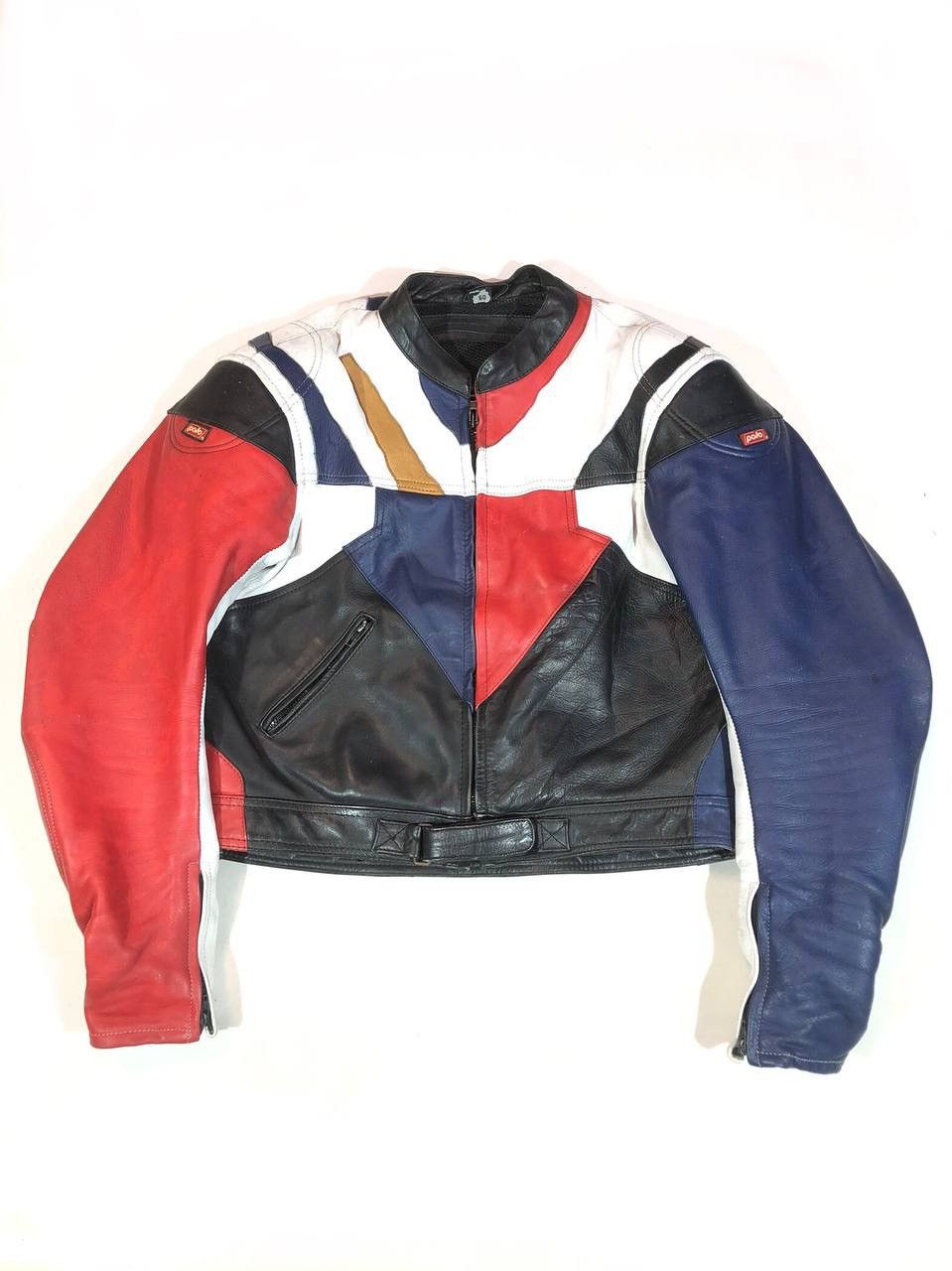 Other Polo Vintage Rare Avangarde Moto Racing Leather Jacket Size US L / EU 52-54 / 3 - 1 Thumbnail