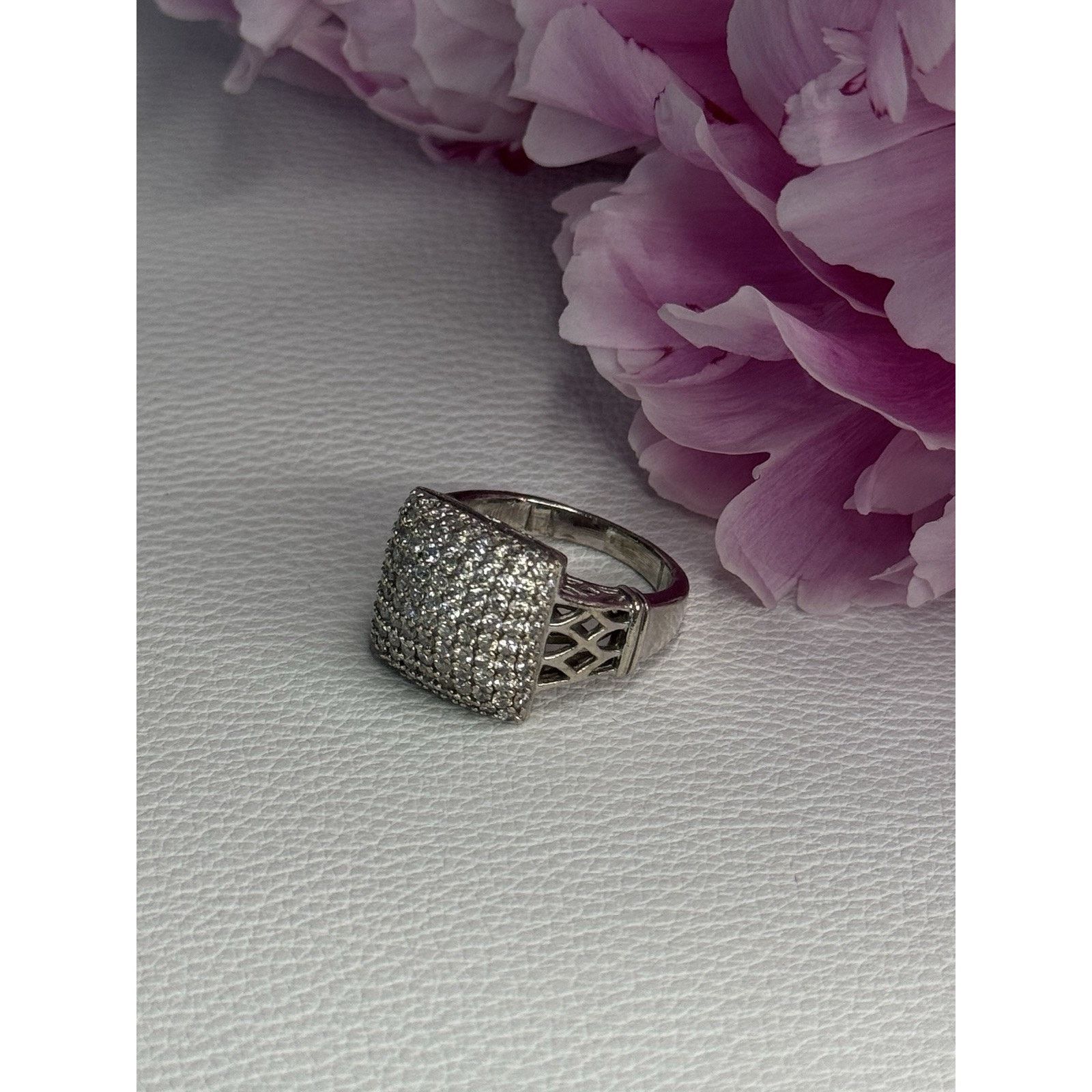 Jewelry 925 STERLING SILVER WHITE SAPPHIRE RING SIZE 7 Size ONE SIZE - 3 Thumbnail