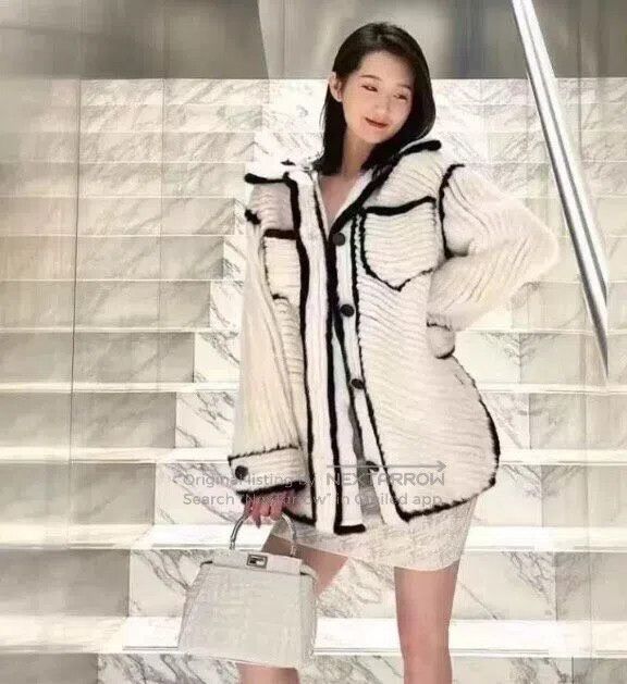 Fendi FENDI White Edge Design Silk Collar Hooded Single-breasted Size XS / US 0-2 / IT 36-38 - 8 Thumbnail