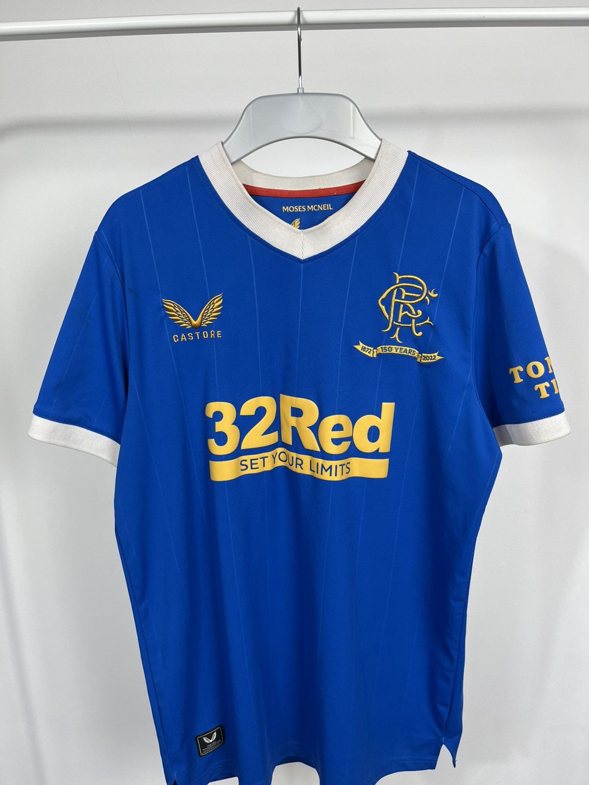 Castore Rangers FC 150 Years Castore Home Shirt 2022 Size S Size US S / EU 44-46 / 1 - 3 Thumbnail