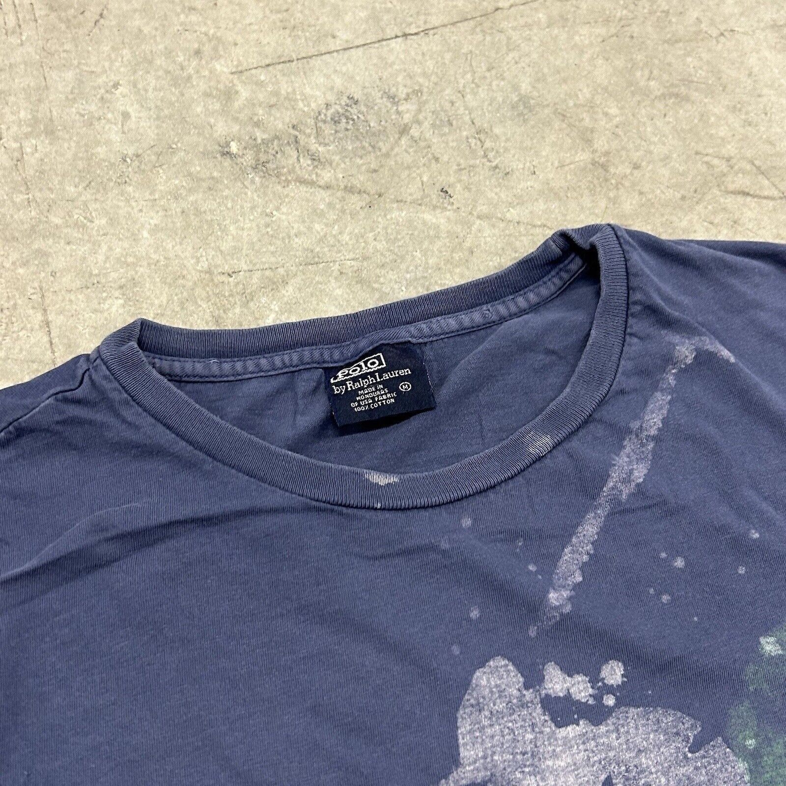 Ralph Lauren Vintage 90s Polo Ralph Lauren Big Pony Graphic Blue T Shirt Size US M / EU 48-50 / 2 - 3 Thumbnail